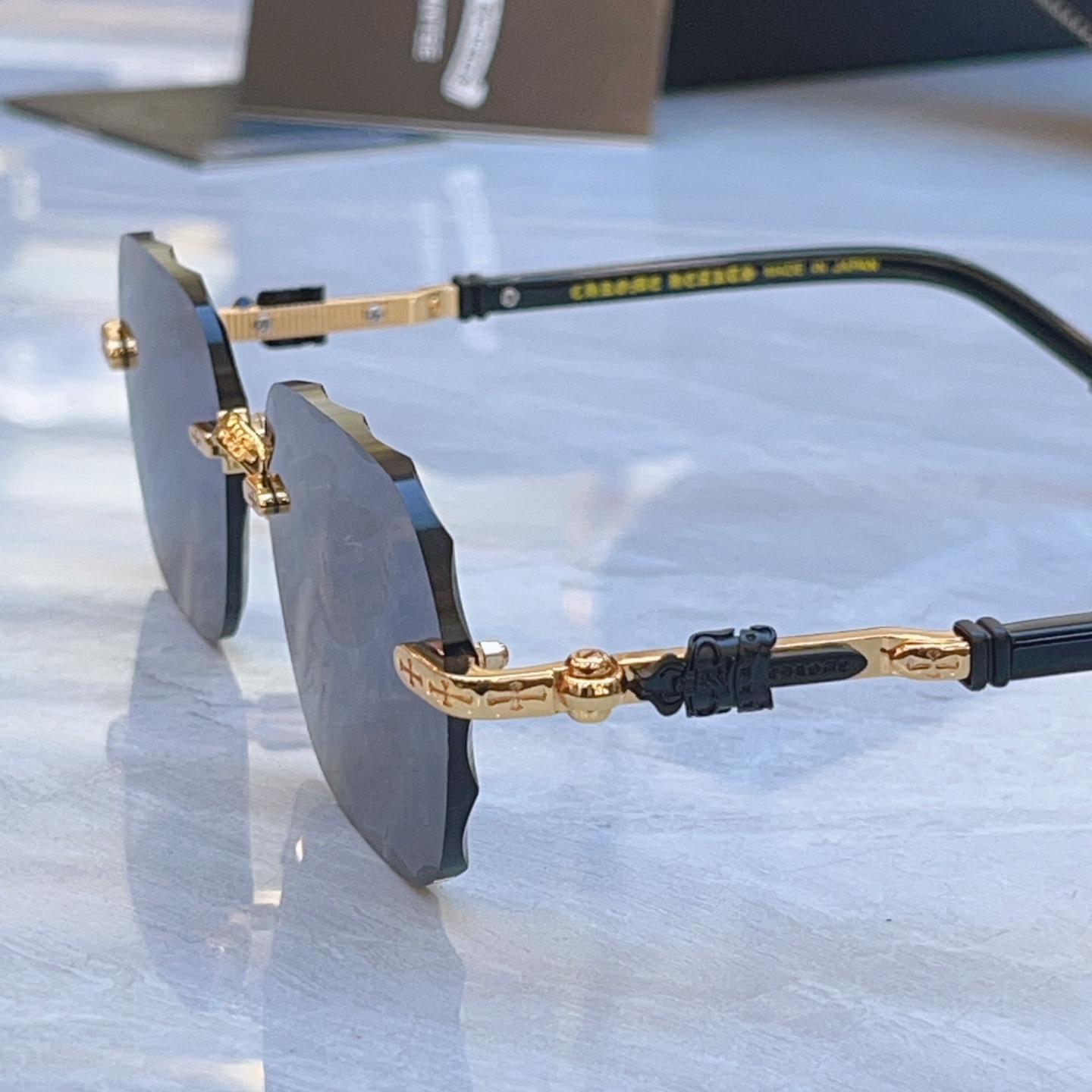 Chrome Hearts CHROME HEART*】克罗*心新款太阳镜，MODEL：DEE IHL，SIZE：56口19-145