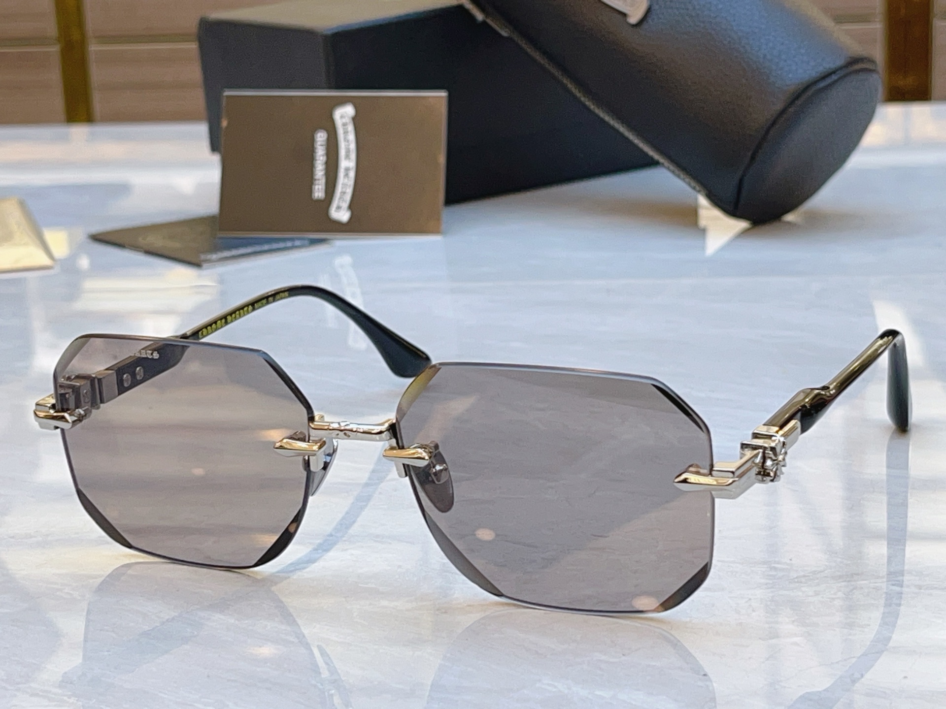 Chrome Hearts CHROME HEART*】克罗*心新款太阳镜，MODEL：NM，SIZE：62口18-150