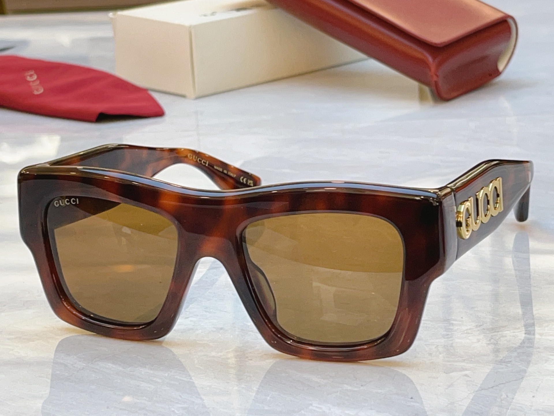 Gucci GUCC*】古*驰新款太阳镜，MODEL：GG1772S，SIZE:52口20-140