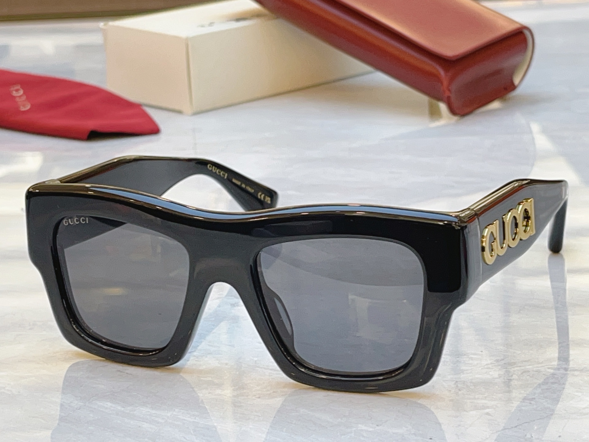 Gucci GUCC*】古*驰新款太阳镜，MODEL：GG1772S，SIZE:52口20-140