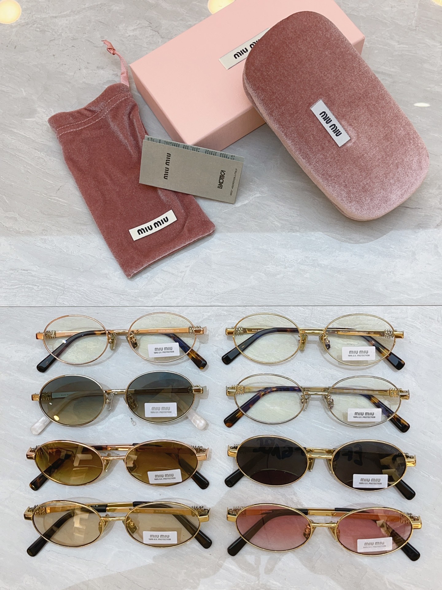 Miu Miu MIUMI*】缪*缪新款太阳镜，Mod: MU 50ZV，SIZE:54口19-145