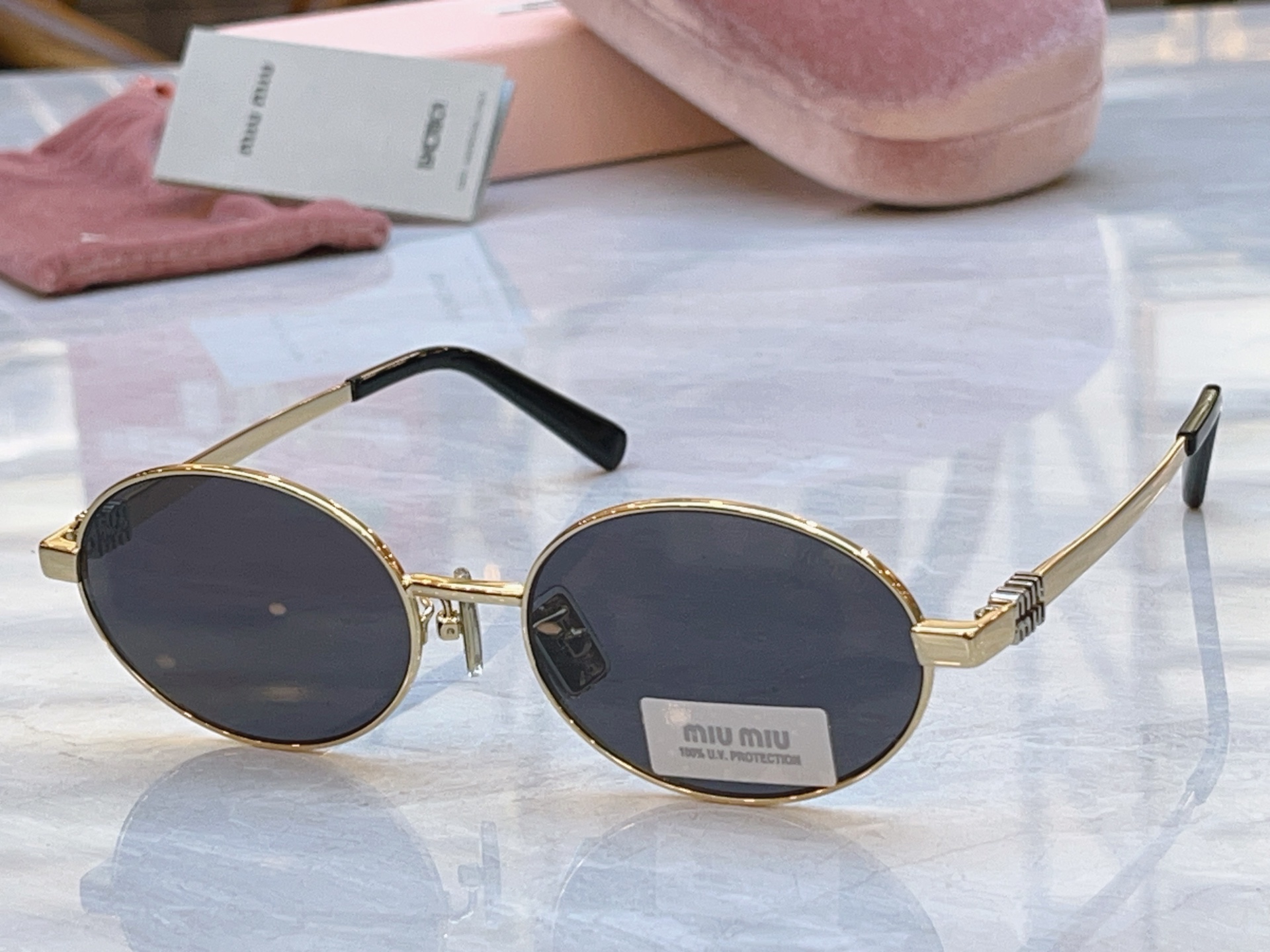Miu Miu MIUMI*】缪*缪新款太阳镜，Mod: MU 50ZV，SIZE:54口19-145