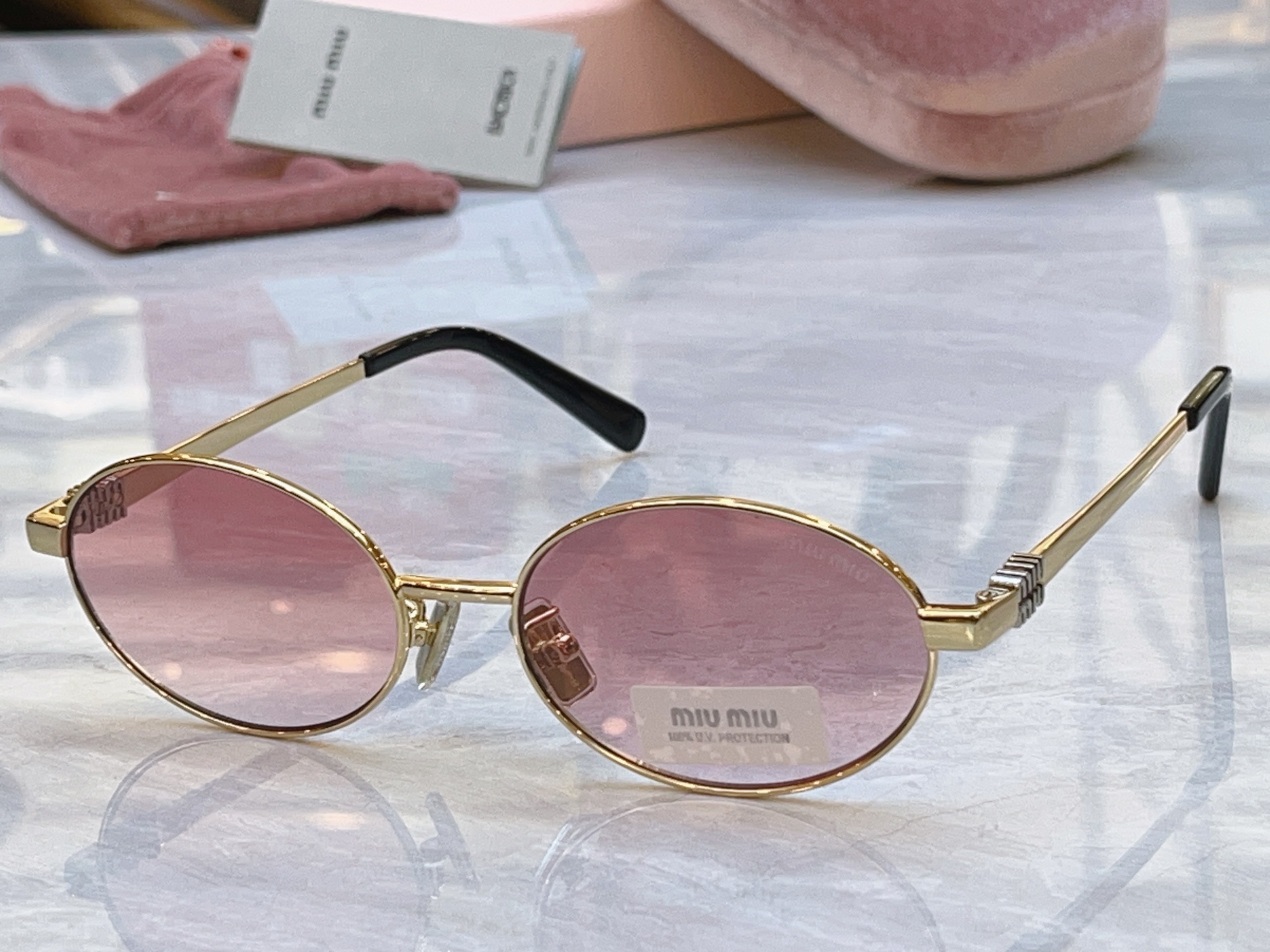 Miu Miu MIUMI*】缪*缪新款太阳镜，Mod: MU 50ZV，SIZE:54口19-145