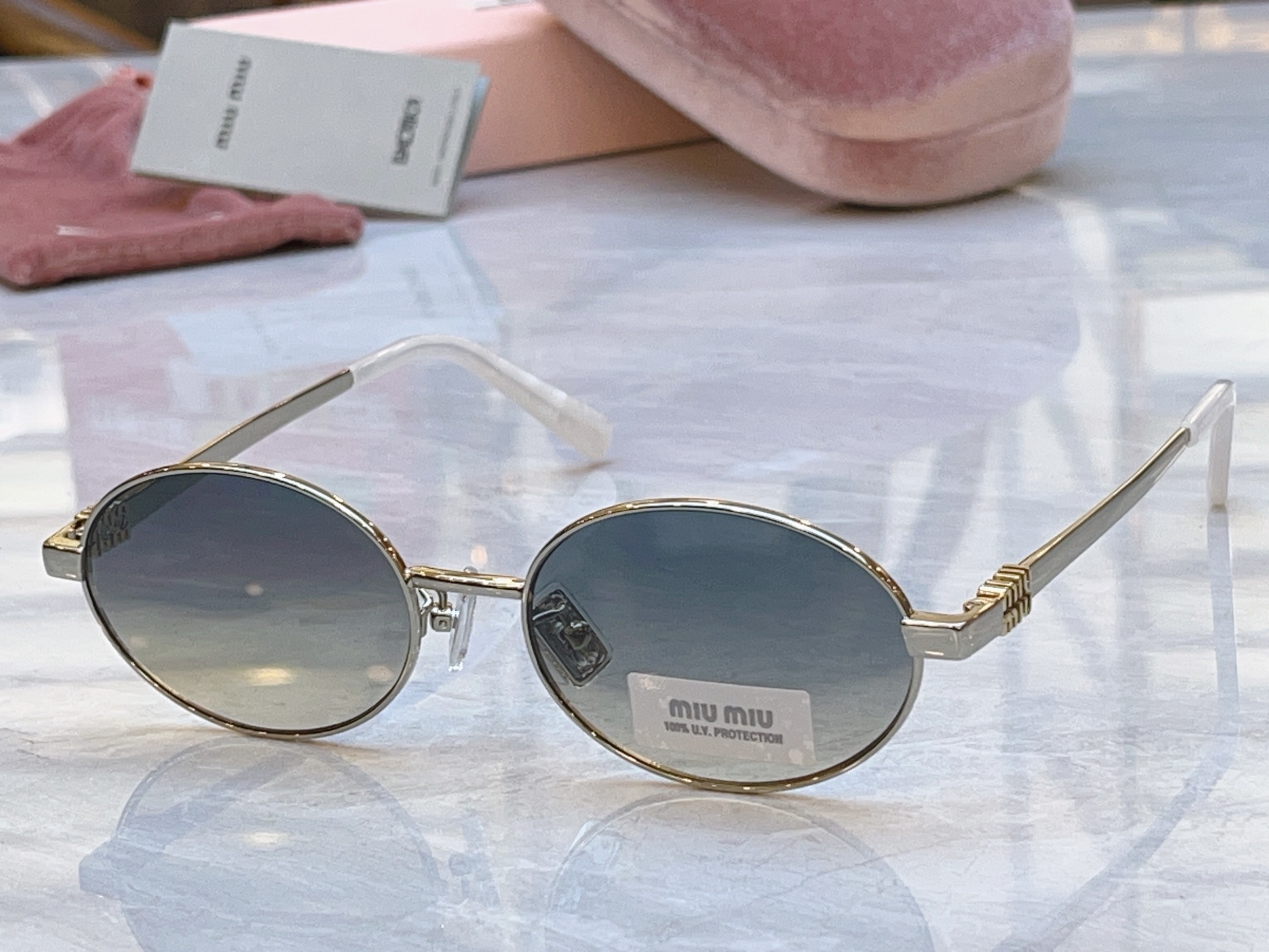Miu Miu MIUMI*】缪*缪新款太阳镜，Mod: MU 50ZV，SIZE:54口19-145