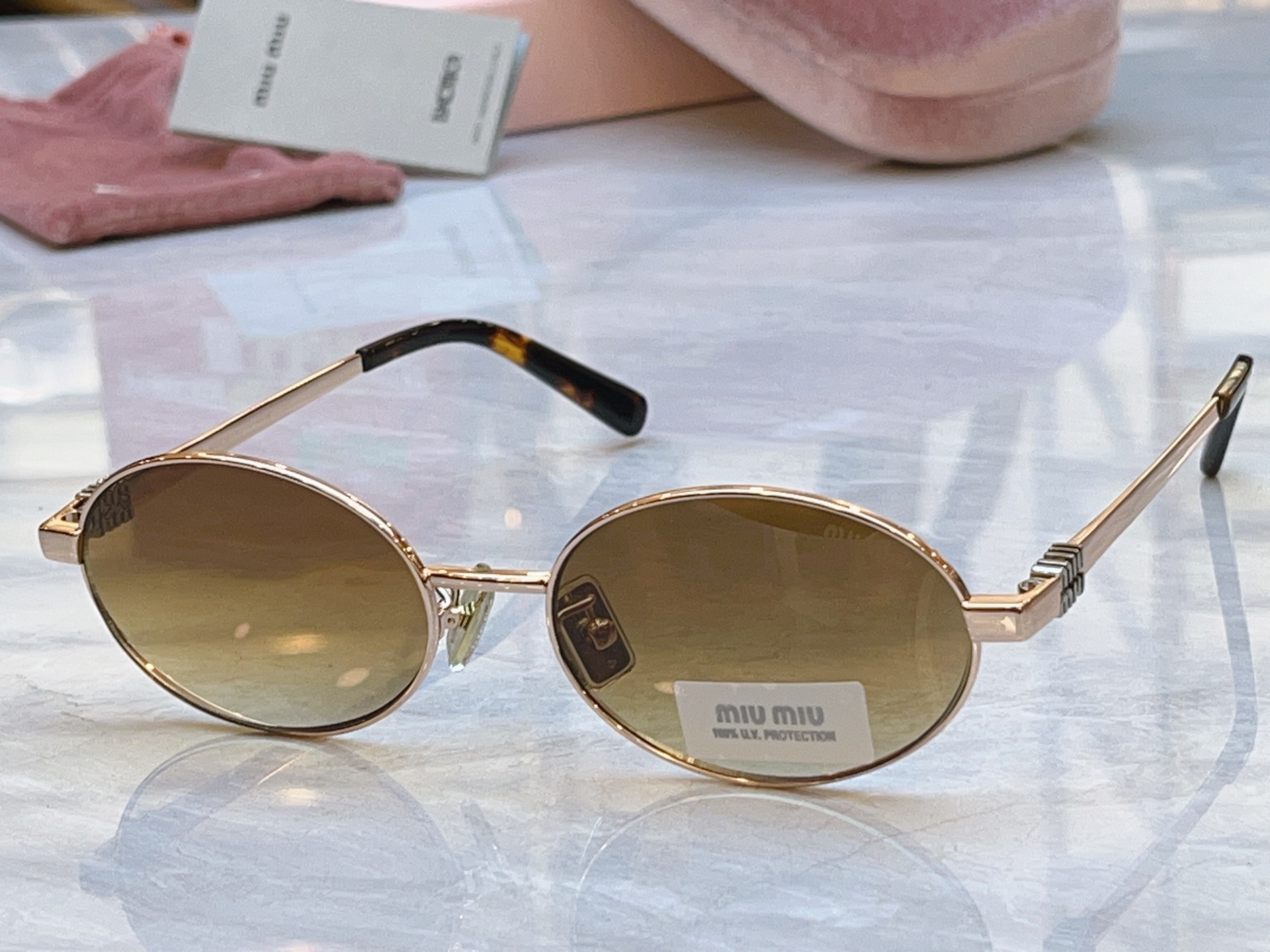 Miu Miu MIUMI*】缪*缪新款太阳镜，Mod: MU 50ZV，SIZE:54口19-145