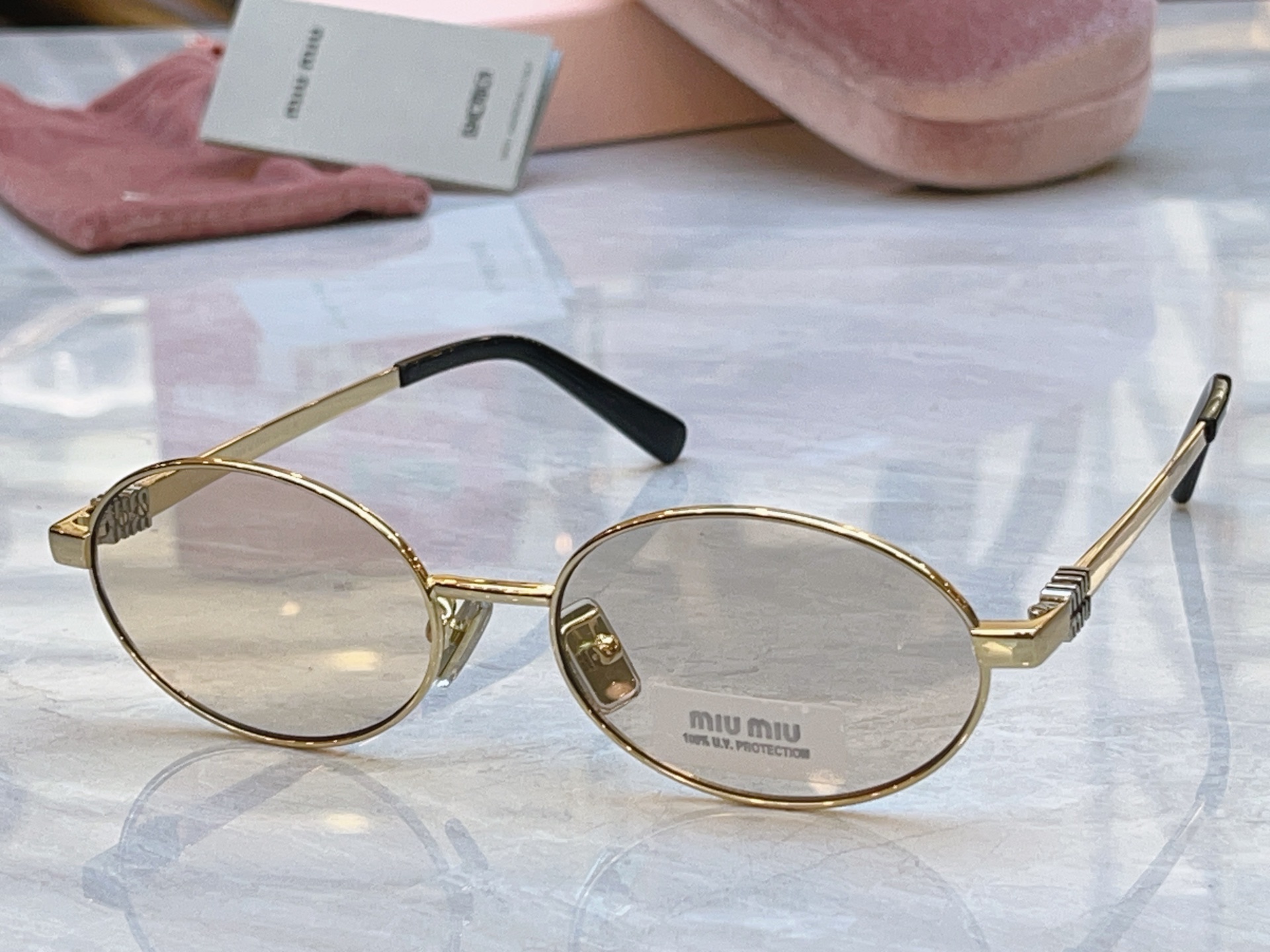Miu Miu MIUMI*】缪*缪新款太阳镜，Mod: MU 50ZV，SIZE:54口19-145