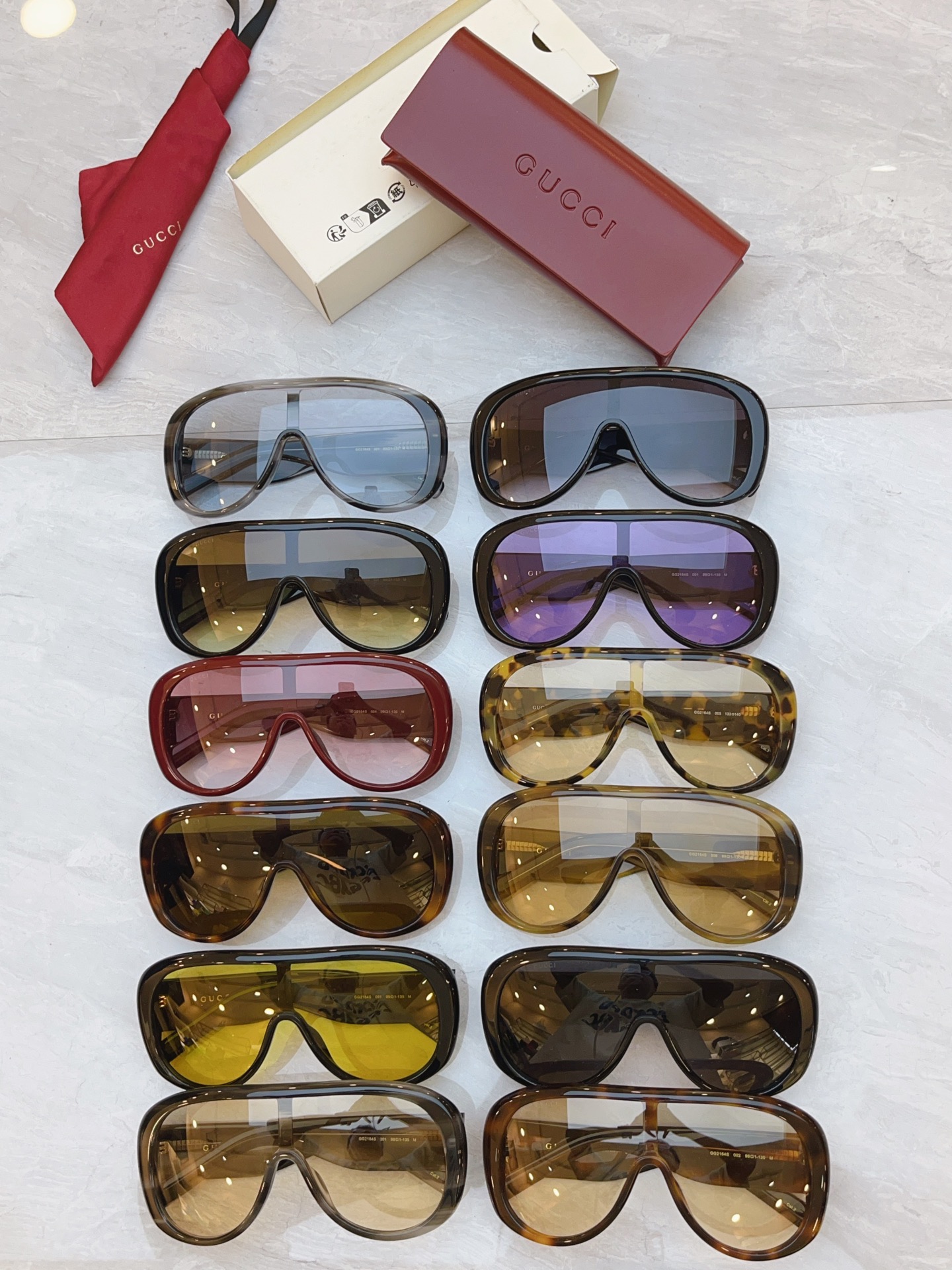 Gucci GUCC*】古*驰新款太阳镜，MODEL：GG2164S，SIZE:99口1-130
