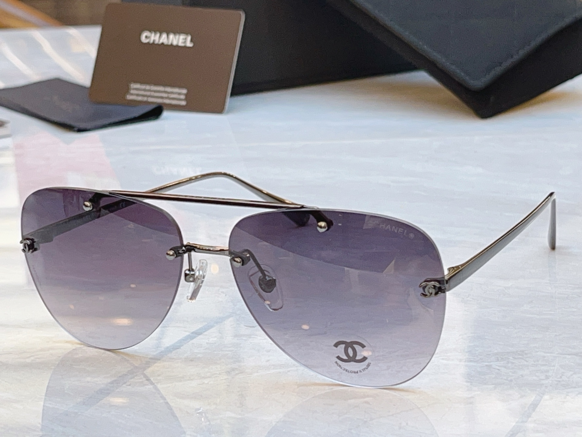 Chanel CHANE*】香奈儿新款太阳镜，MODEL：CH4285T，SIZE：61口15-140