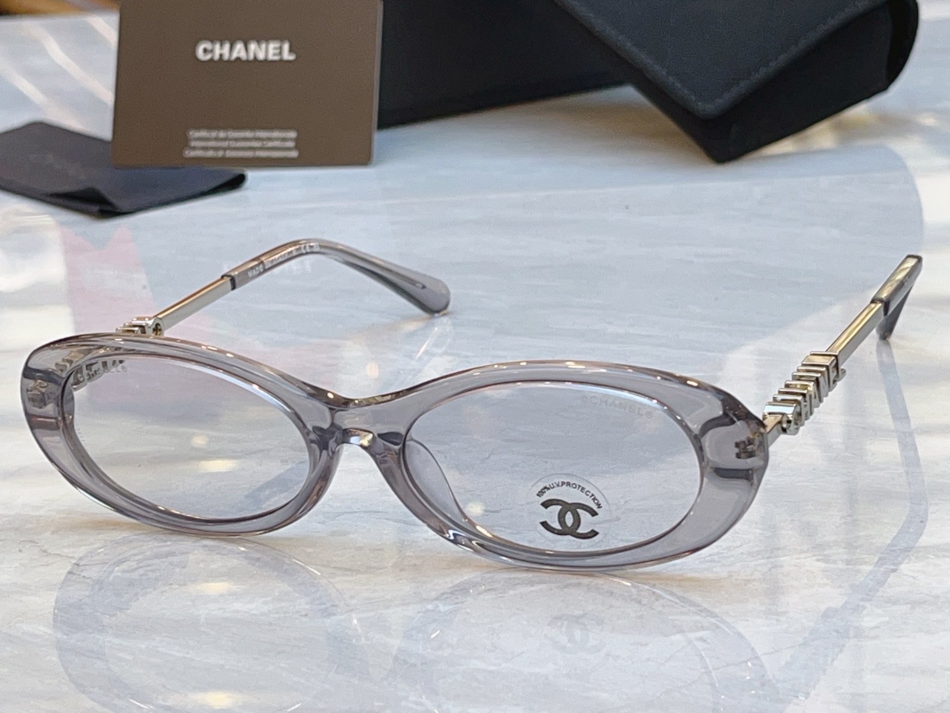 Chanel CHANE*】香奈儿新款太阳镜，MODEL：CH5565，SIZE：54口17-140