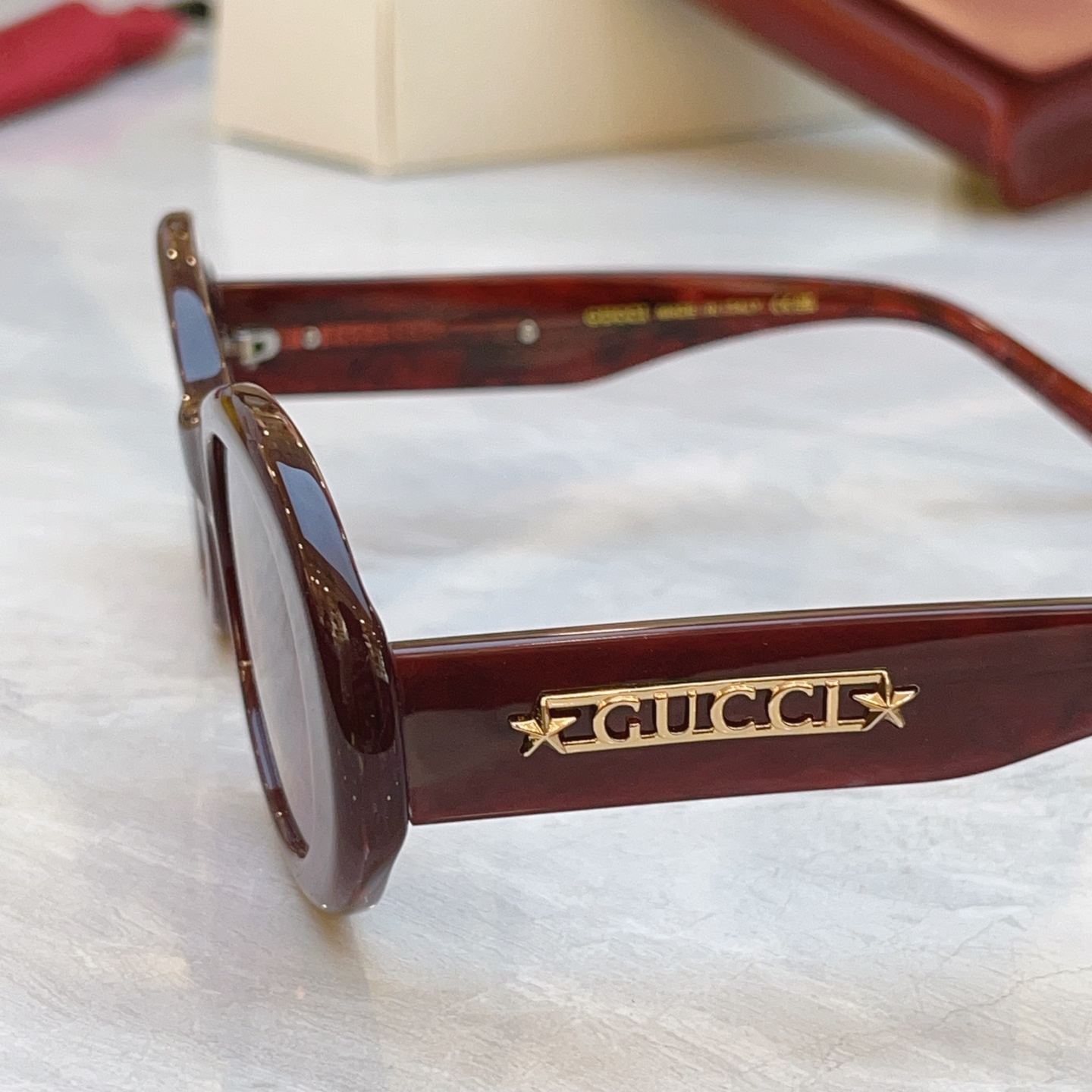 Gucci GUCC*】古*驰新款太阳镜，MODEL：GG1587S，SIZE:53口22-145