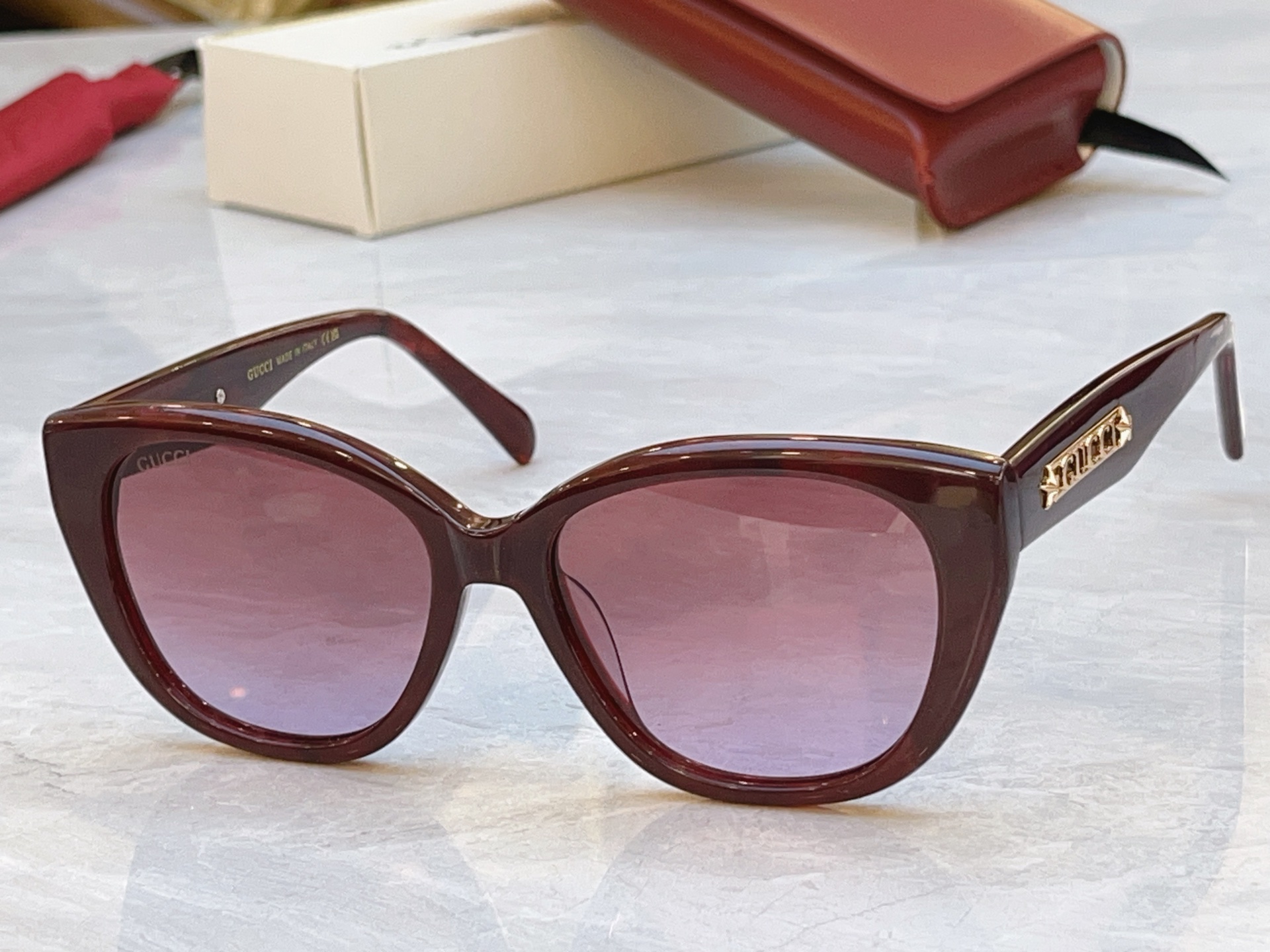 Gucci GUCC*】古*驰新款太阳镜，MODEL：GG1588S，SIZE:55口17-145