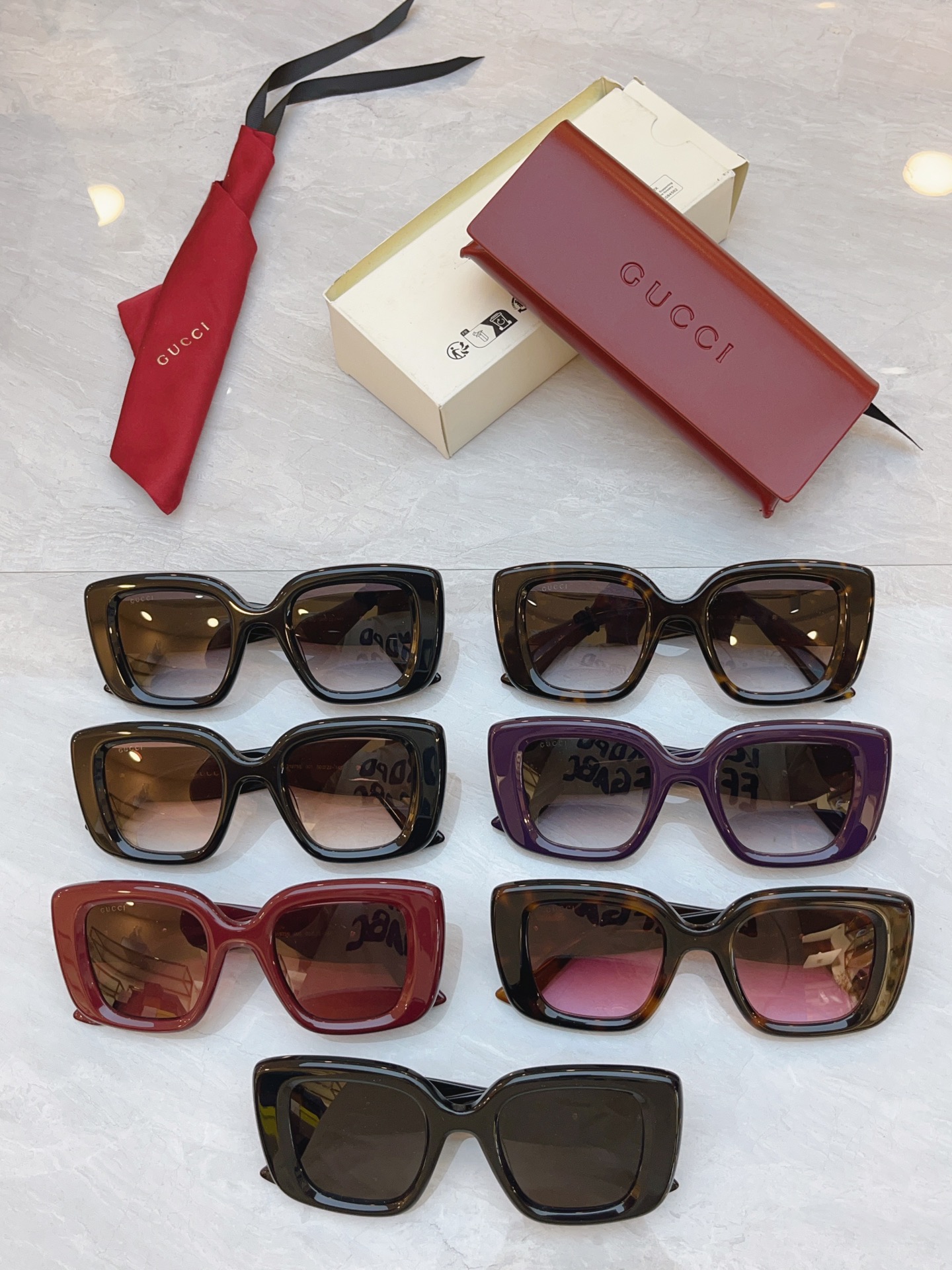 Gucci GUCC*】古*驰新款太阳镜，MODEL：GG1957S，SIZE:50口22-145
