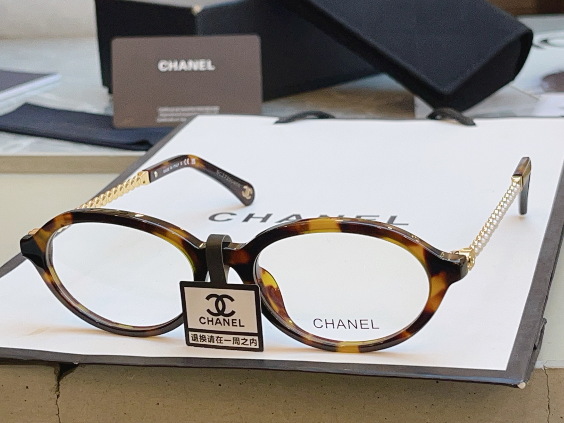 Chanel CHANE*】香奈儿新款眼镜架 高版本--，MODEL：CH3499-H，SIZE：53口18-140
