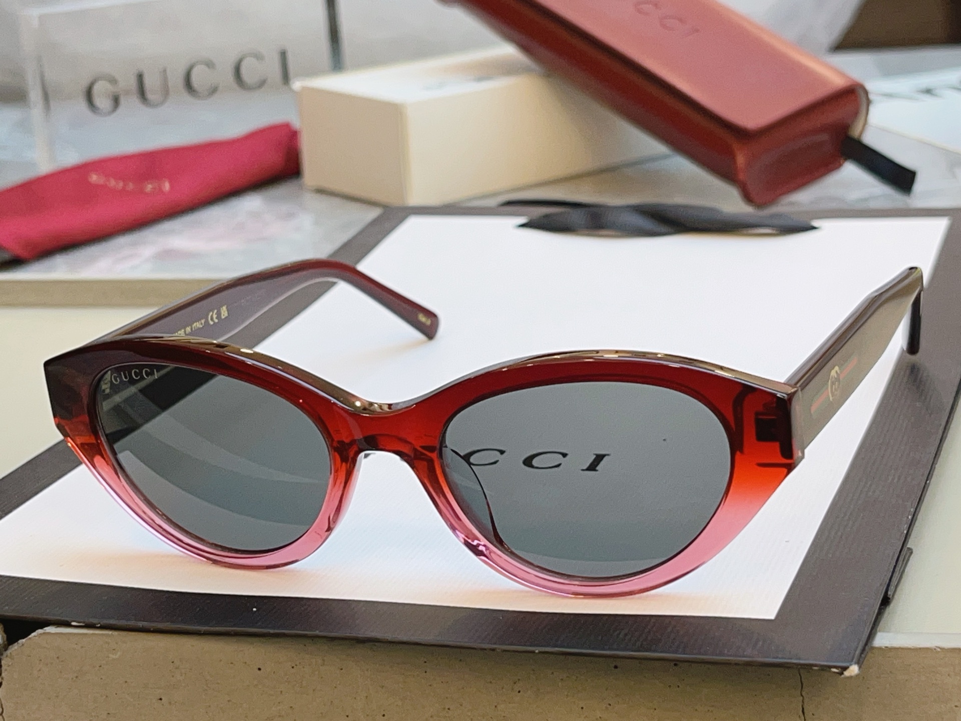 Gucci GUCC*】古*驰新款太阳镜 高版本--，MODEL：GG2105SA，SIZE:52口20-145 M