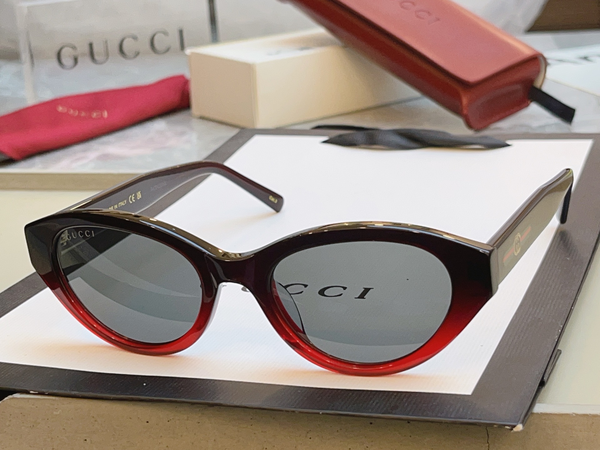 Gucci GUCC*】古*驰新款太阳镜 高版本--，MODEL：GG2105SA，SIZE:52口20-145 M