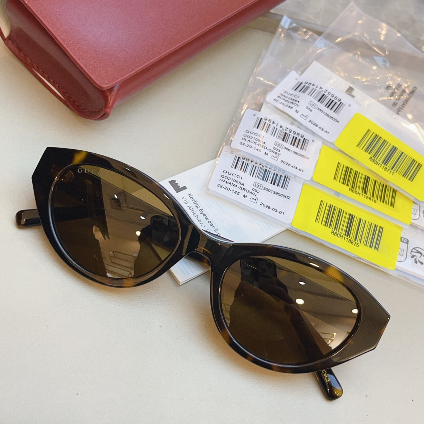Gucci GUCC*】古*驰新款太阳镜 高版本--，MODEL：GG2105SA，SIZE:52口20-145 M