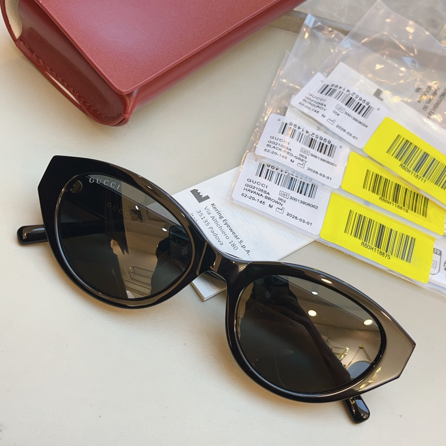 Gucci GUCC*】古*驰新款太阳镜 高版本--，MODEL：GG2105SA，SIZE:52口20-145 M