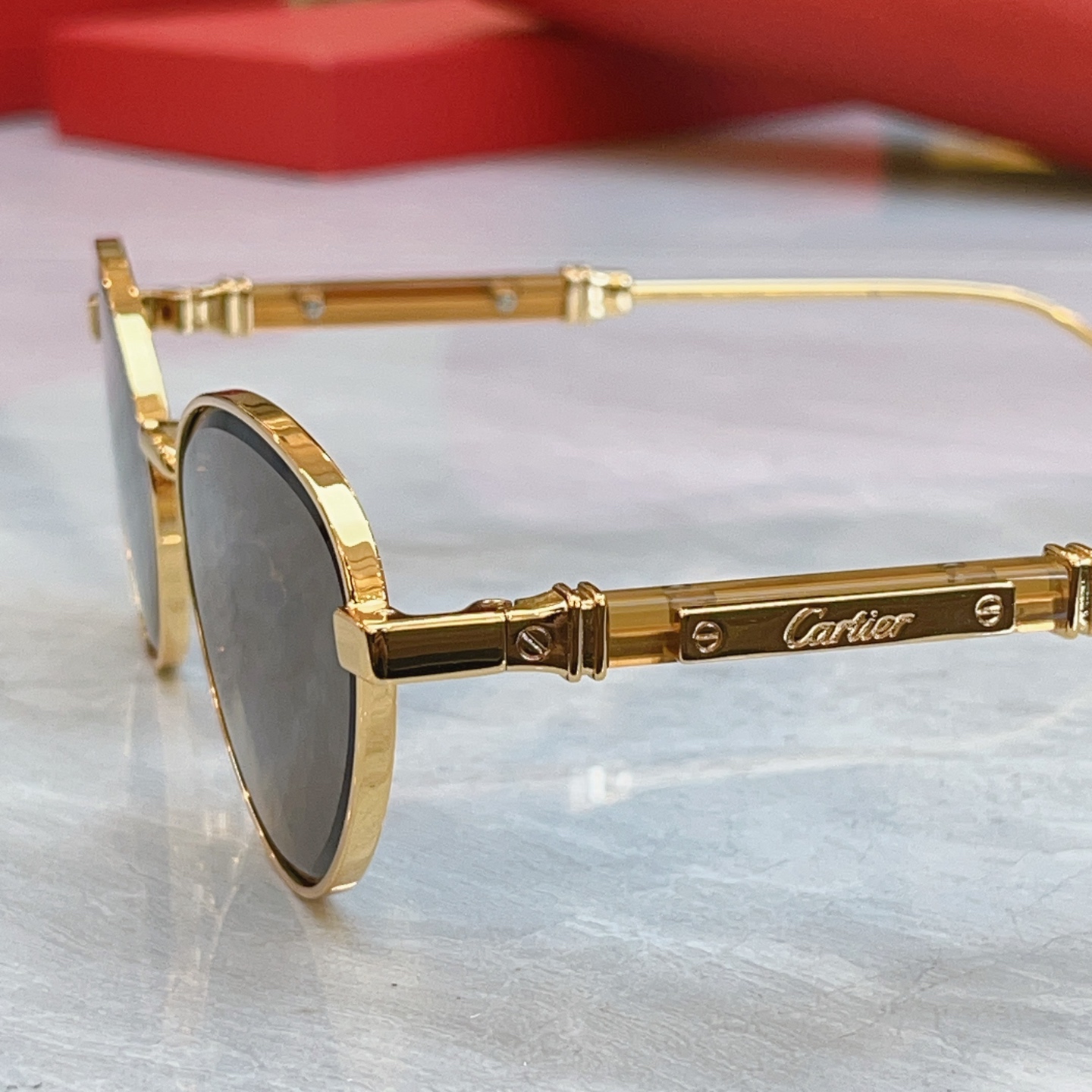 Cartier CARTIE*】卡地*亚新款太阳镜，CT7221S，size: 58口17-145