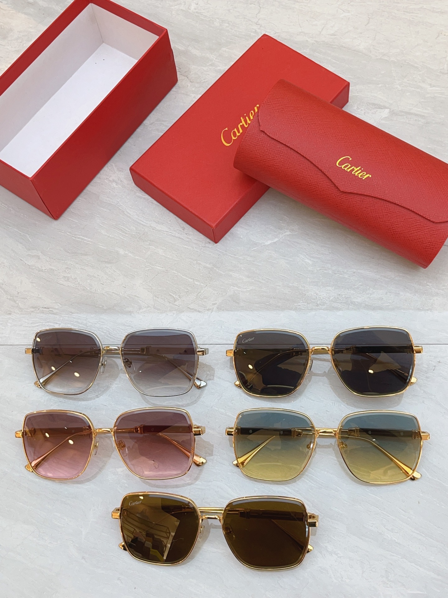 Cartier CARTIE*】卡地*亚新款太阳镜，CT7219S，size: 59口15-145