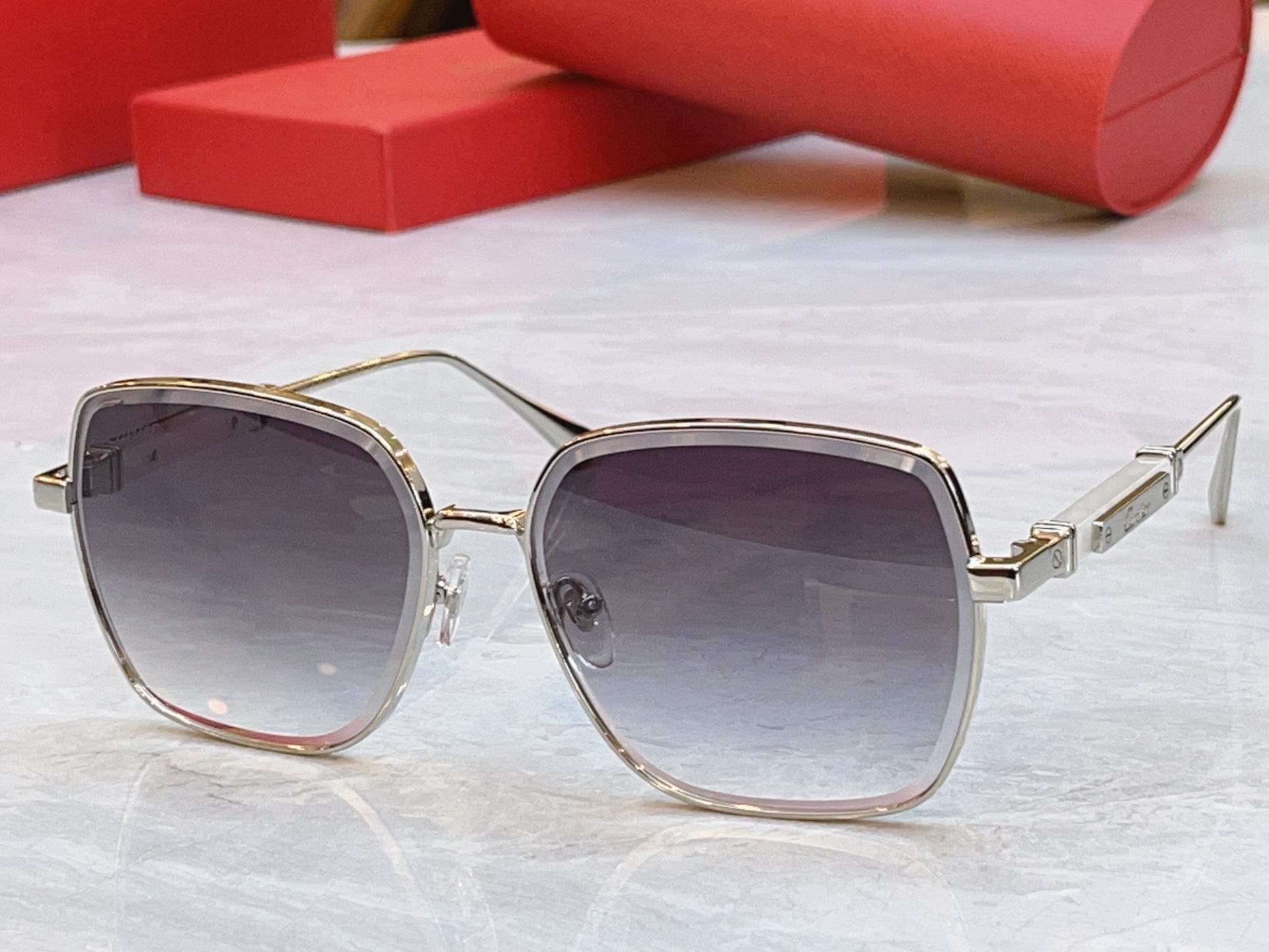 Cartier CARTIE*】卡地*亚新款太阳镜，CT7219S，size: 59口15-145
