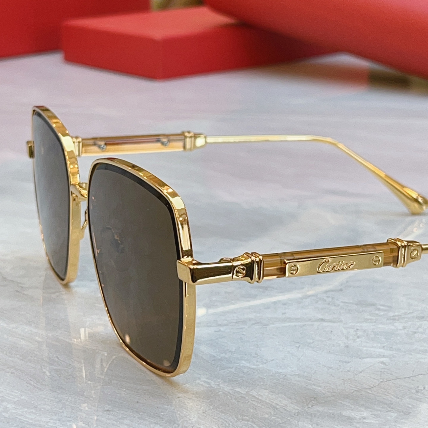 Cartier CARTIE*】卡地*亚新款太阳镜，CT7219S，size: 59口15-145