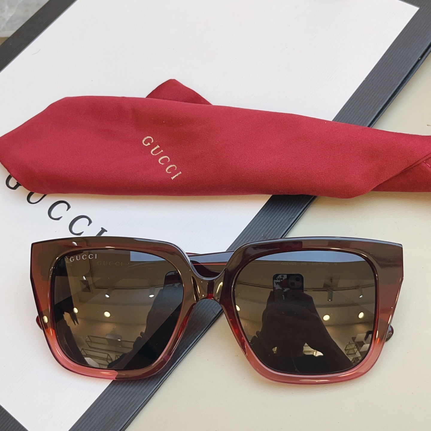 Gucci GUCC*】古*驰新款太阳镜 高版本--，MODEL：GG2102SA，SIZE:54口18-140 M
