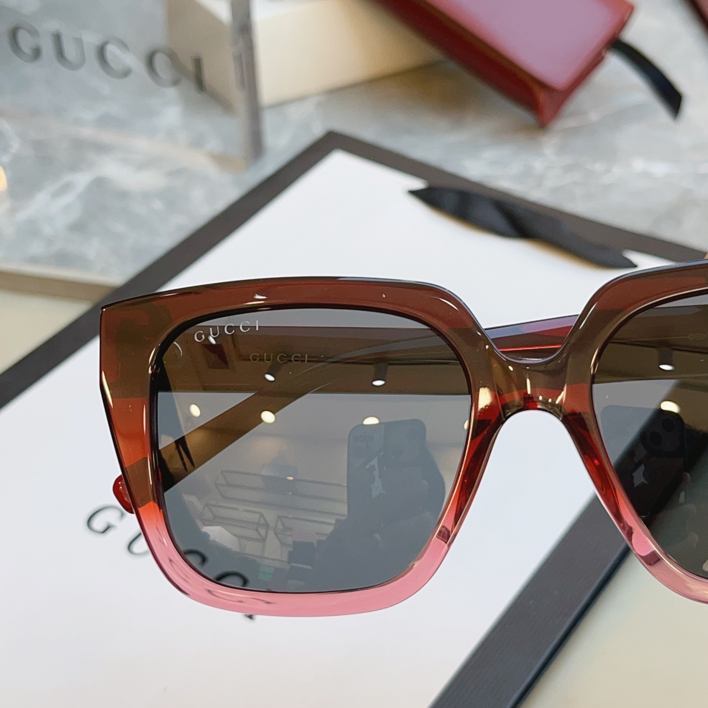 Gucci GUCC*】古*驰新款太阳镜 高版本--，MODEL：GG2102SA，SIZE:54口18-140 M