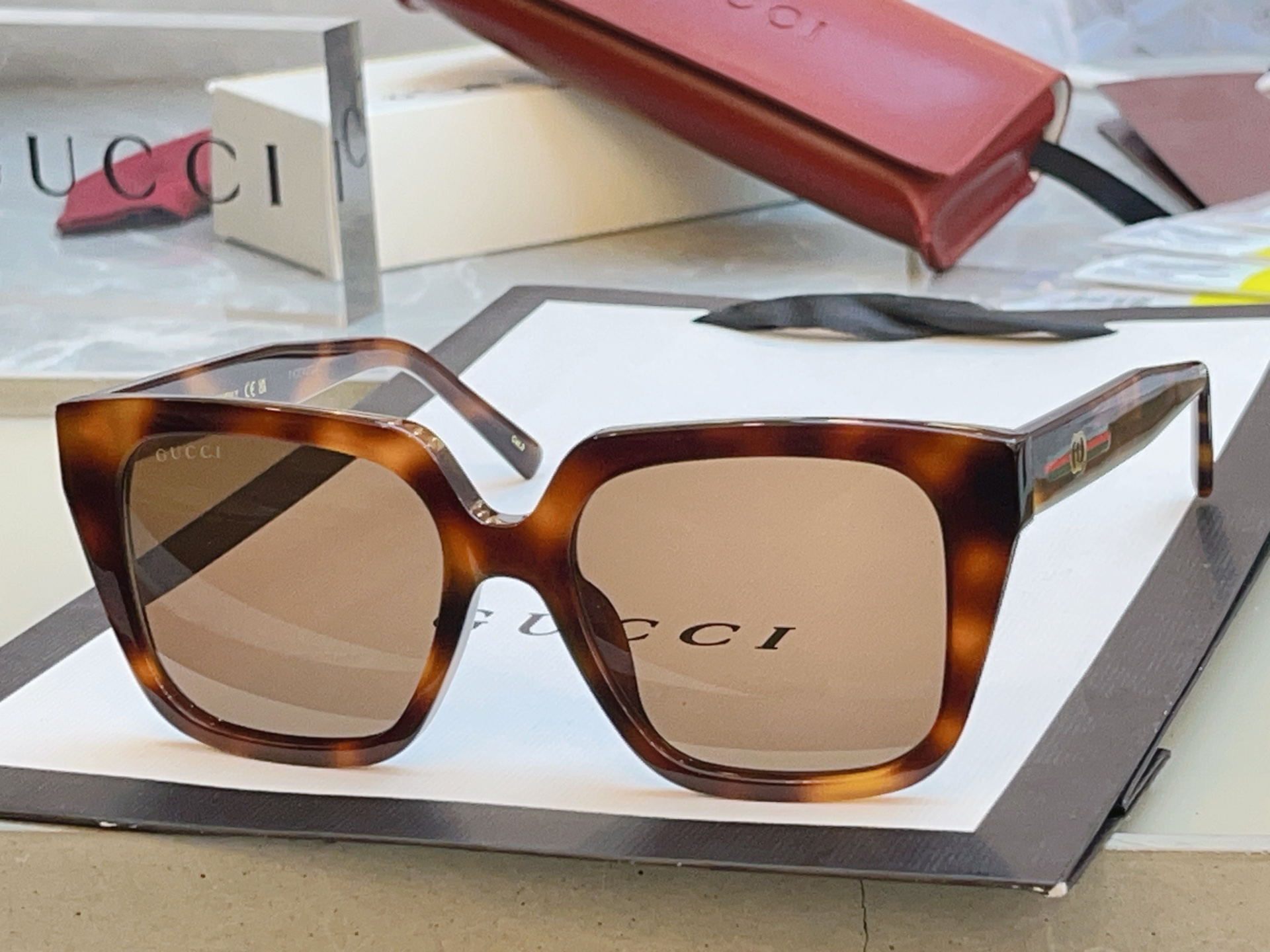 Gucci GUCC*】古*驰新款太阳镜 高版本--，MODEL：GG2102SA，SIZE:54口18-140 M