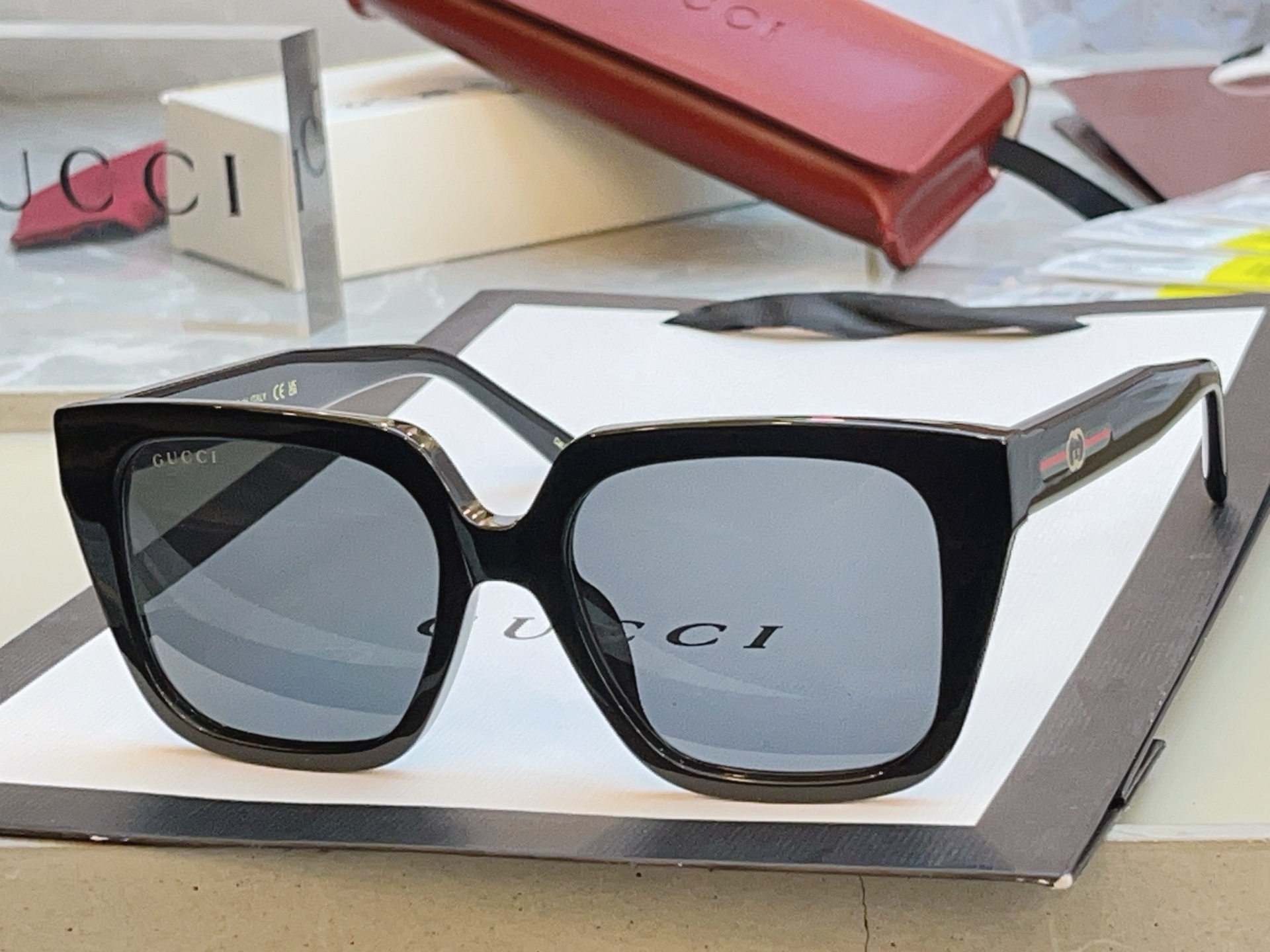 Gucci GUCC*】古*驰新款太阳镜 高版本--，MODEL：GG2102SA，SIZE:54口18-140 M
