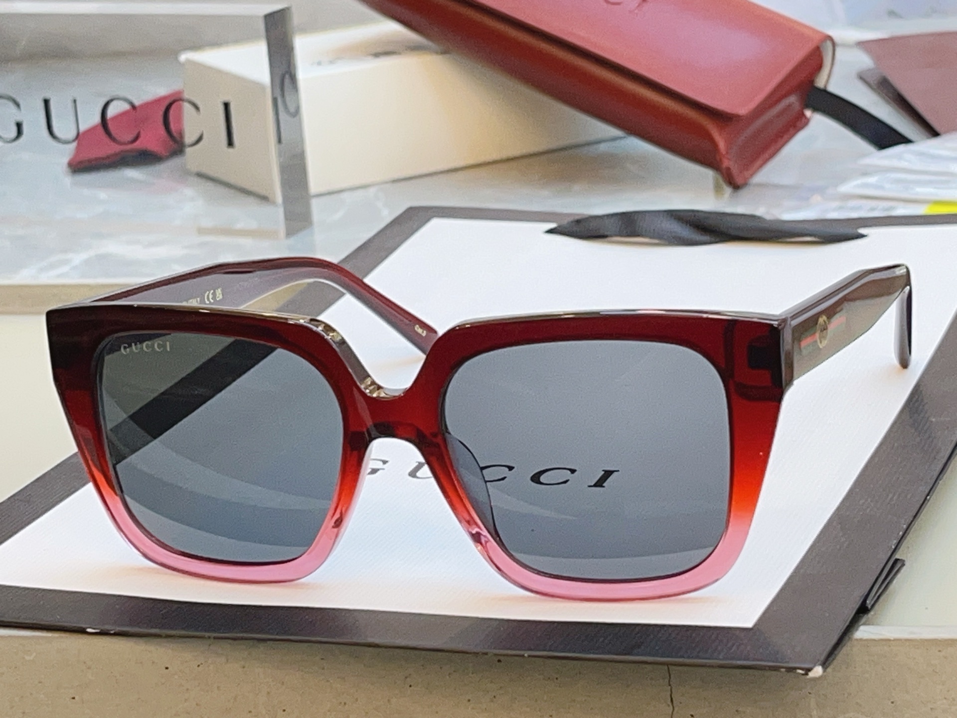 Gucci GUCC*】古*驰新款太阳镜 高版本--，MODEL：GG2102SA，SIZE:54口18-140 M