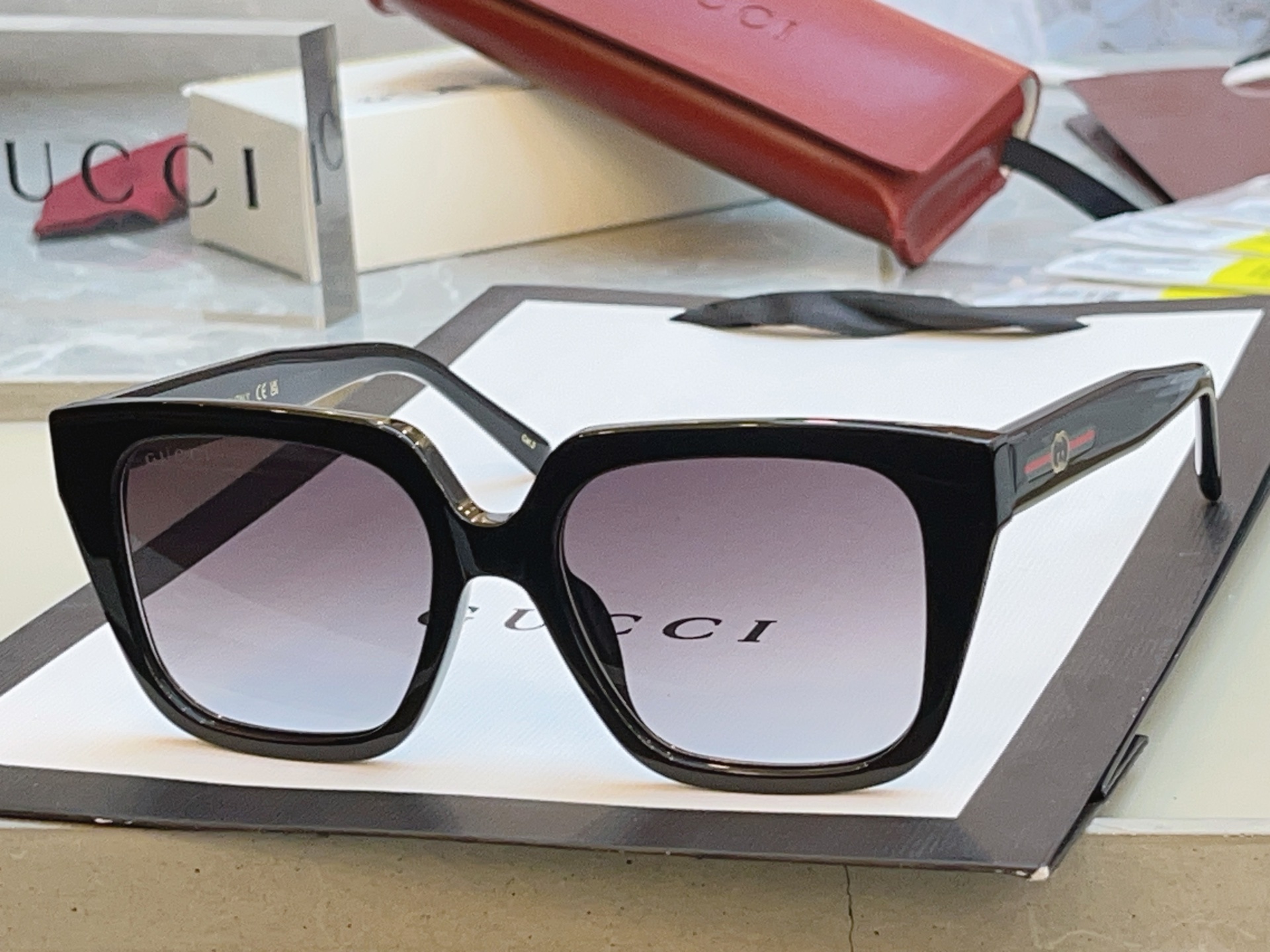Gucci GUCC*】古*驰新款太阳镜 高版本--，MODEL：GG2102SA，SIZE:54口18-140 M