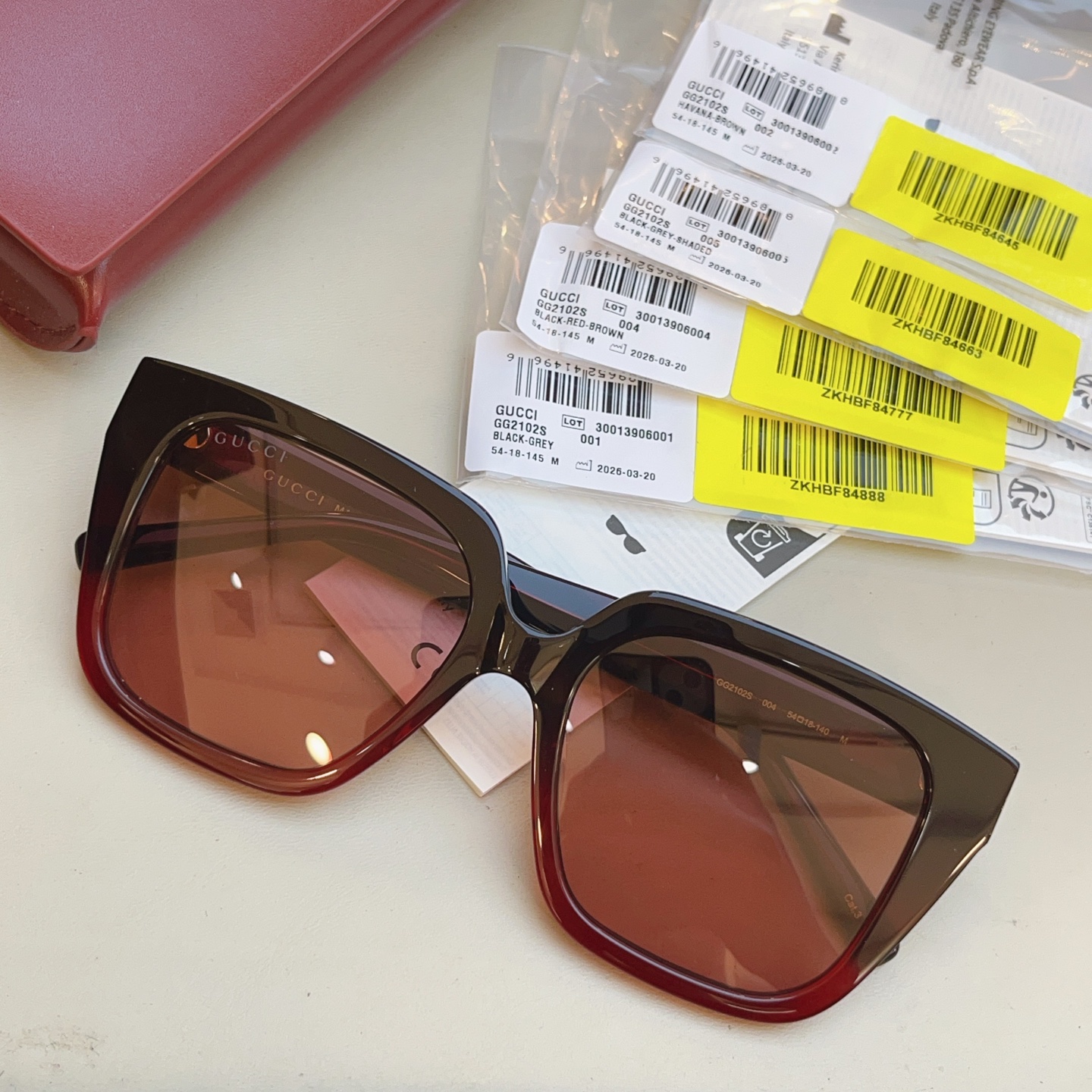 Gucci GUCC*】古*驰新款太阳镜 高版本--，MODEL：GG2102SA，SIZE:54口18-140 M