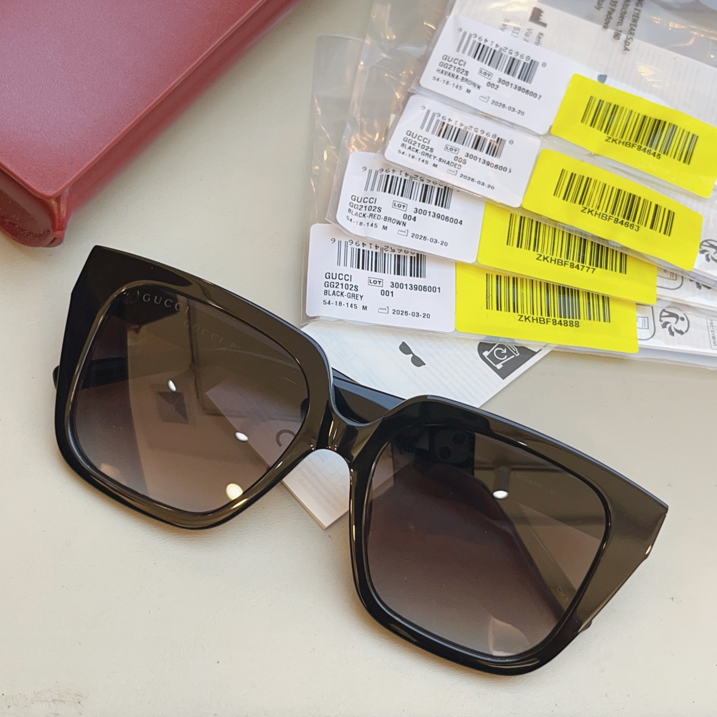 Gucci GUCC*】古*驰新款太阳镜 高版本--，MODEL：GG2102SA，SIZE:54口18-140 M