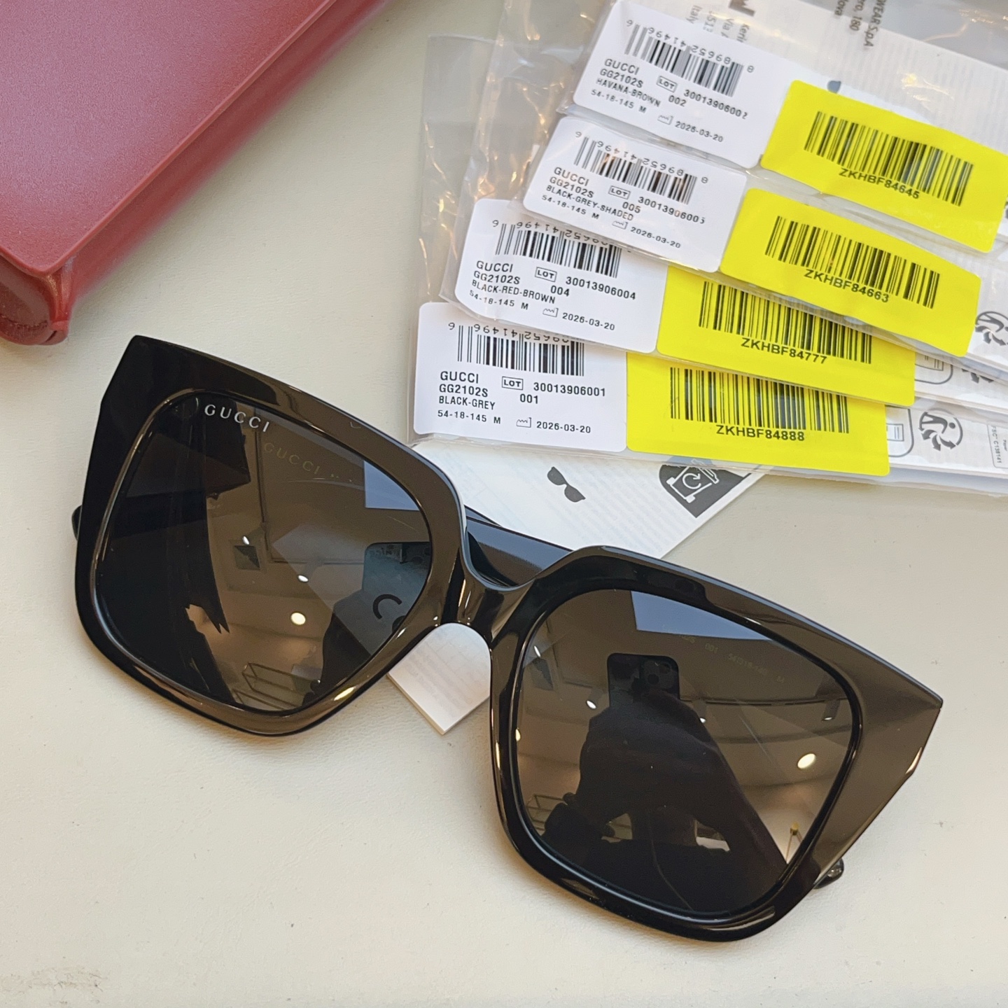 Gucci GUCC*】古*驰新款太阳镜 高版本--，MODEL：GG2102SA，SIZE:54口18-140 M