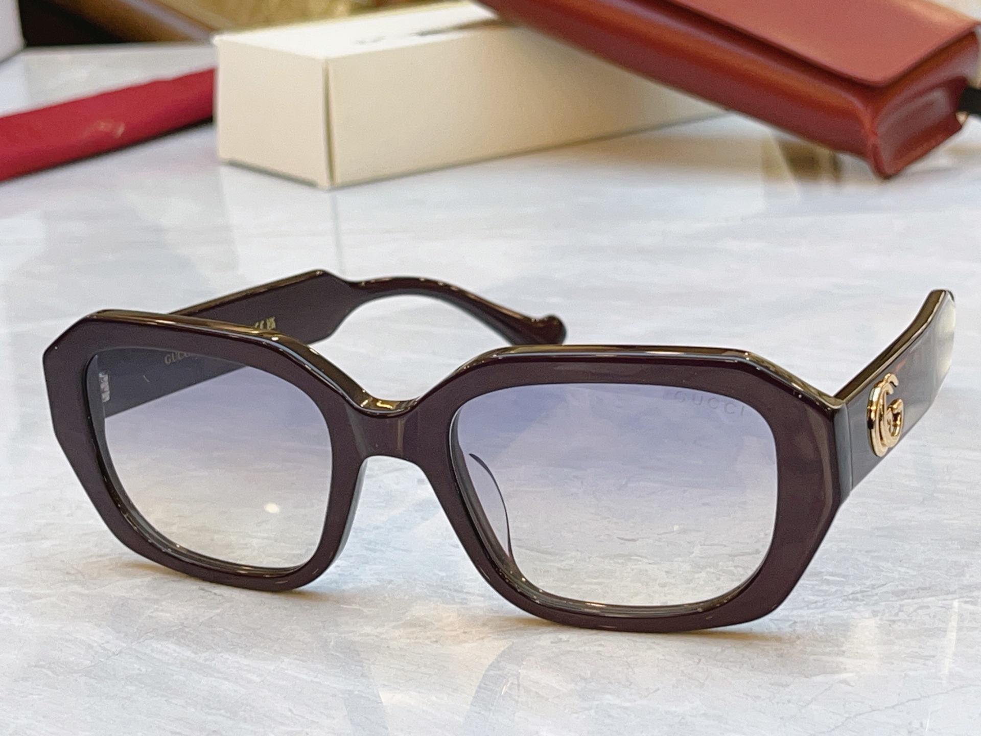 Gucci GUCC*】古*驰新款太阳镜，MODEL：GG1553S，SIZE:54口21-145