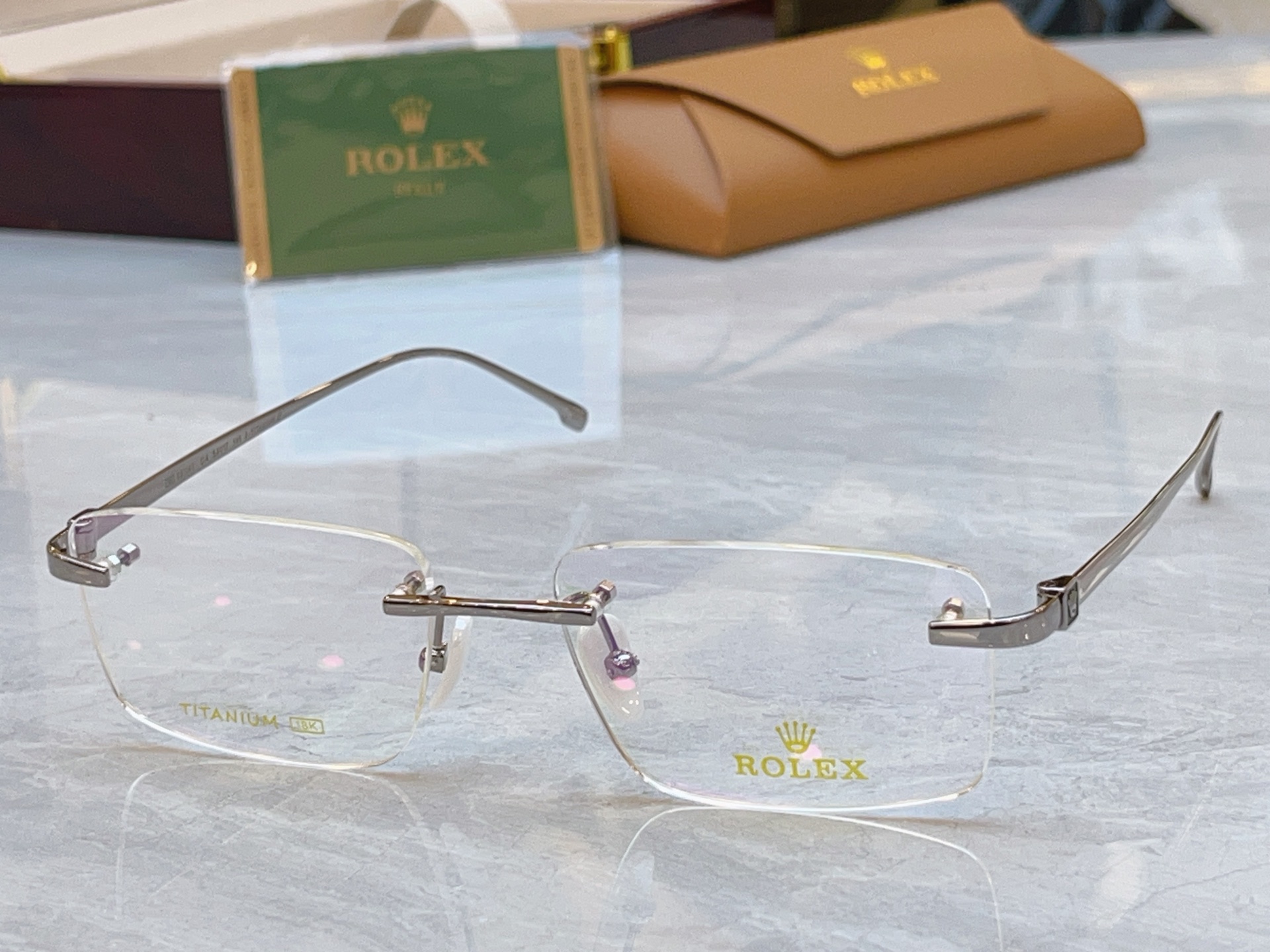 Rolex ROLE*】 劳力*士新款眼镜架，钛架 MODEL：SS1143，SIZE：54口17-145