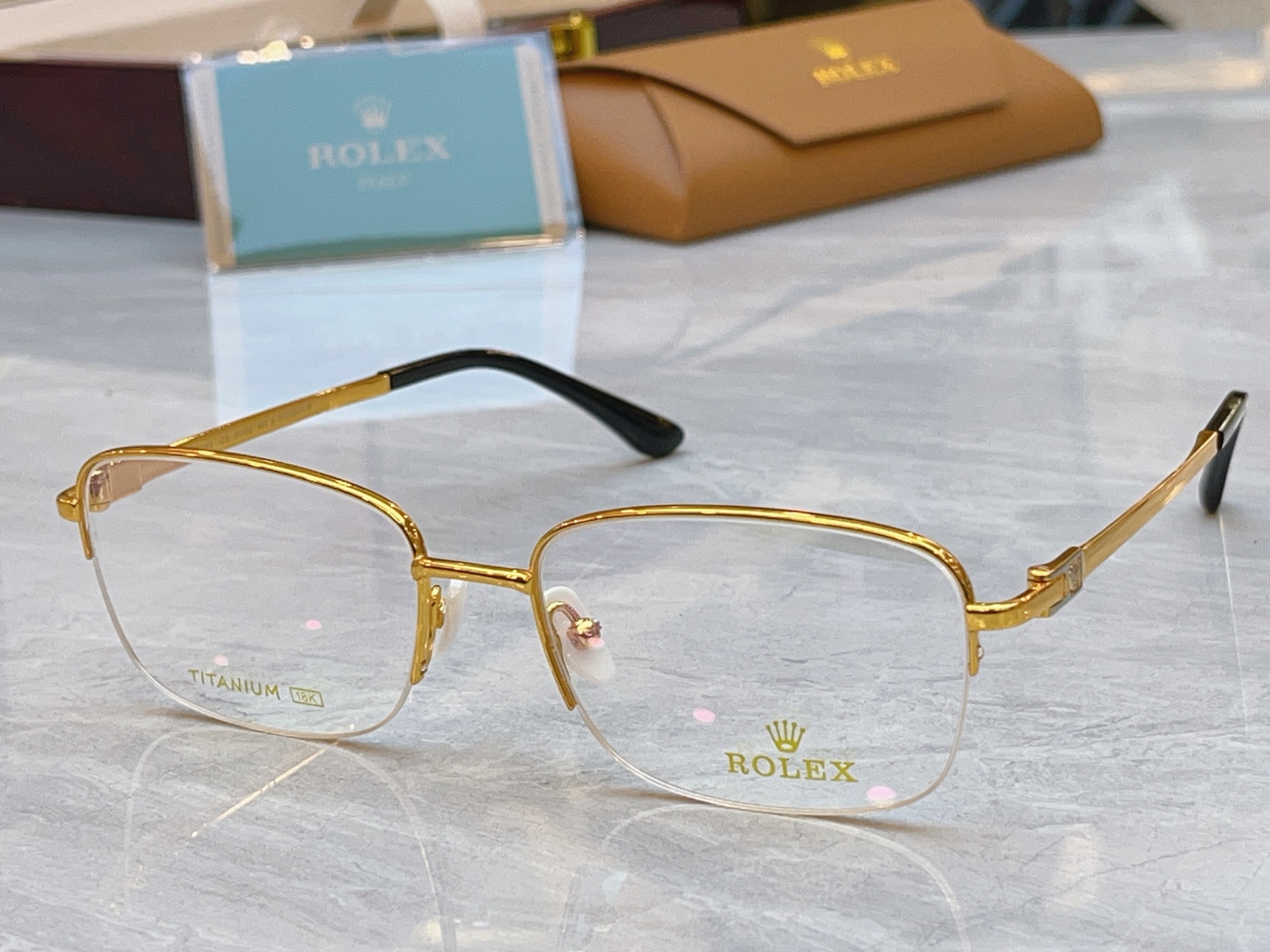 Rolex ROLE*】 劳力*士新款眼镜架，钛架 MODEL：SS1164，SIZE：55口18-145