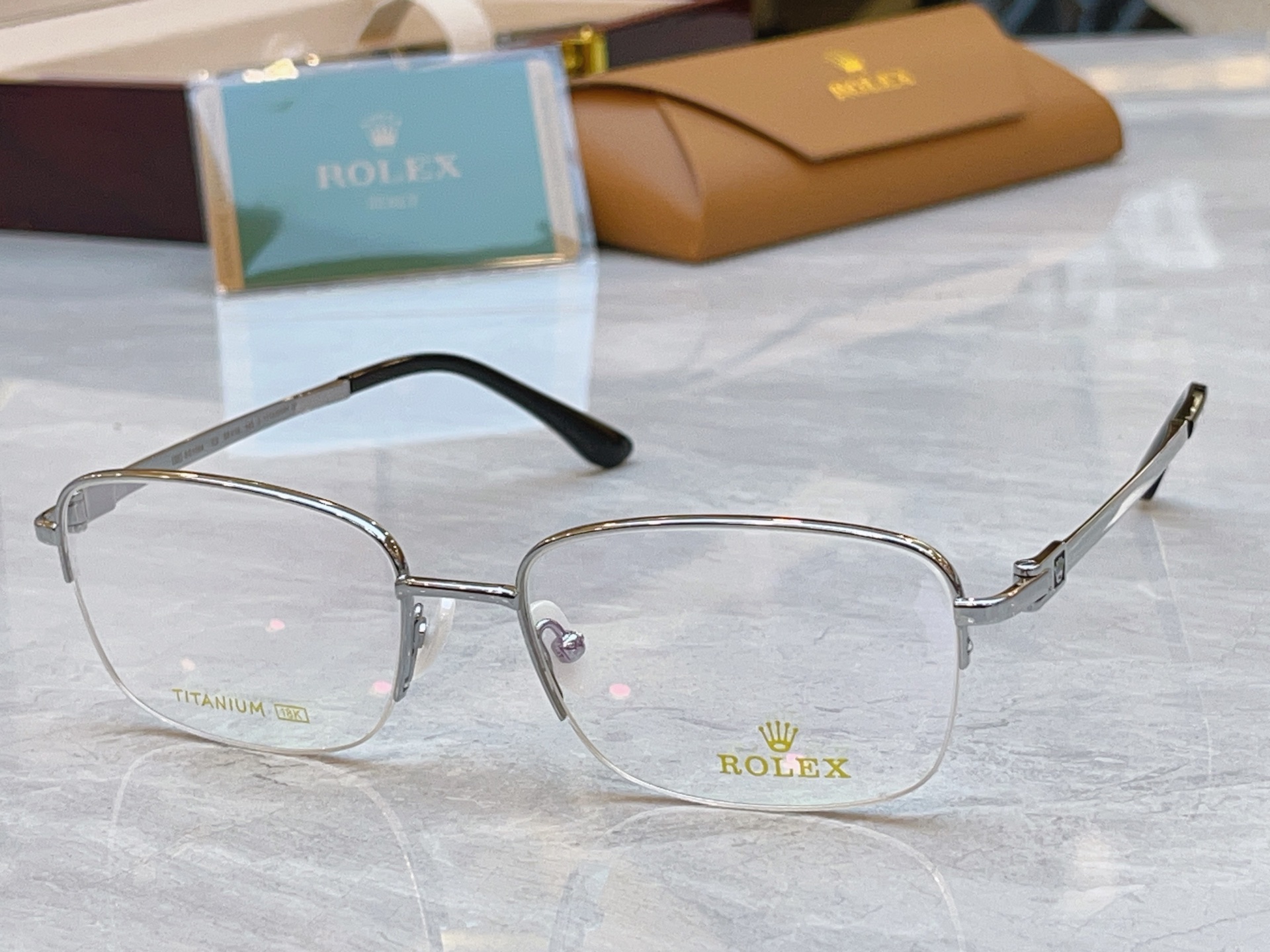 Rolex ROLE*】 劳力*士新款眼镜架，钛架 MODEL：SS1164，SIZE：55口18-145
