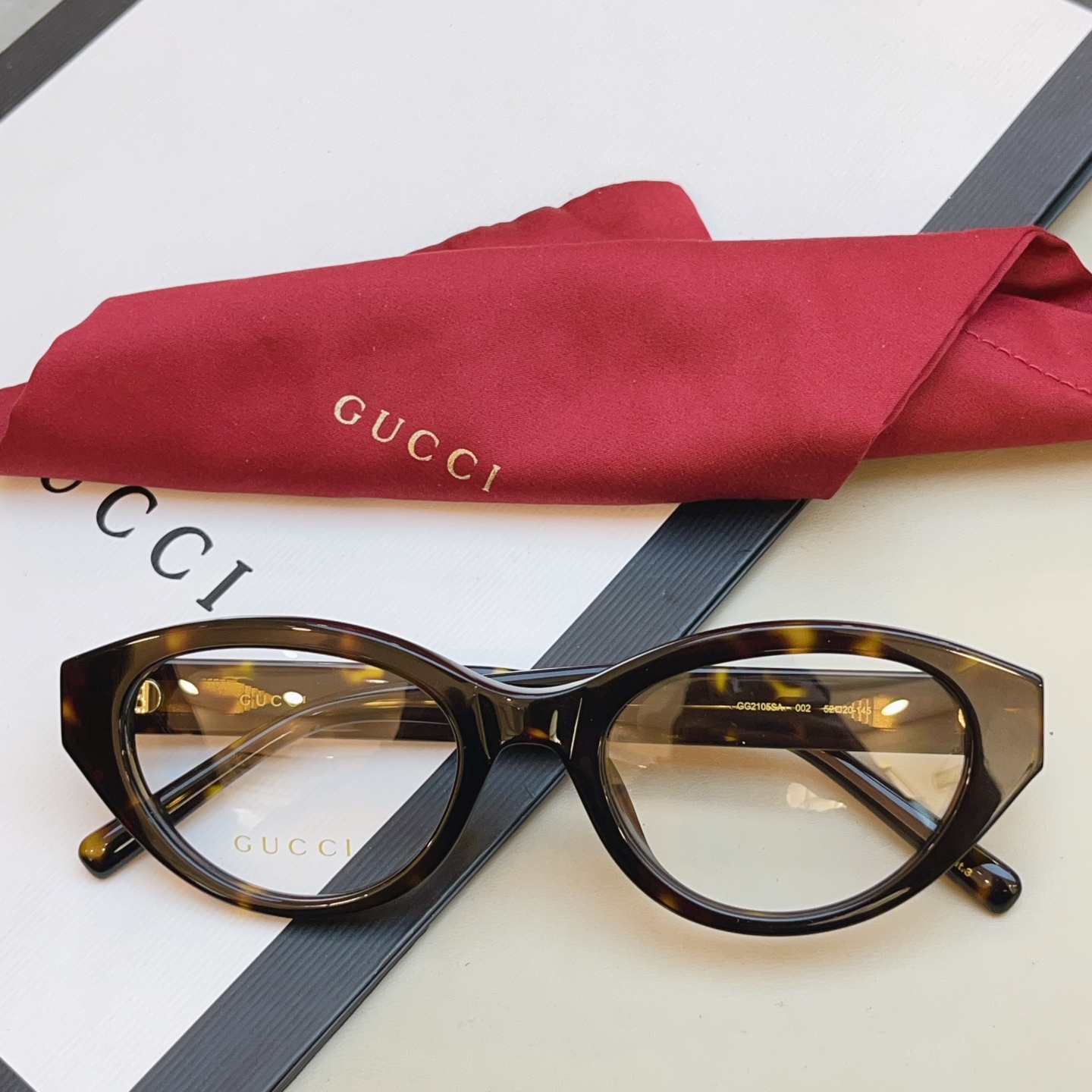 Gucci GUCC*】古*驰新款眼镜架 高版本--，MODEL：GG2105SA，SIZE:52口20-145 M