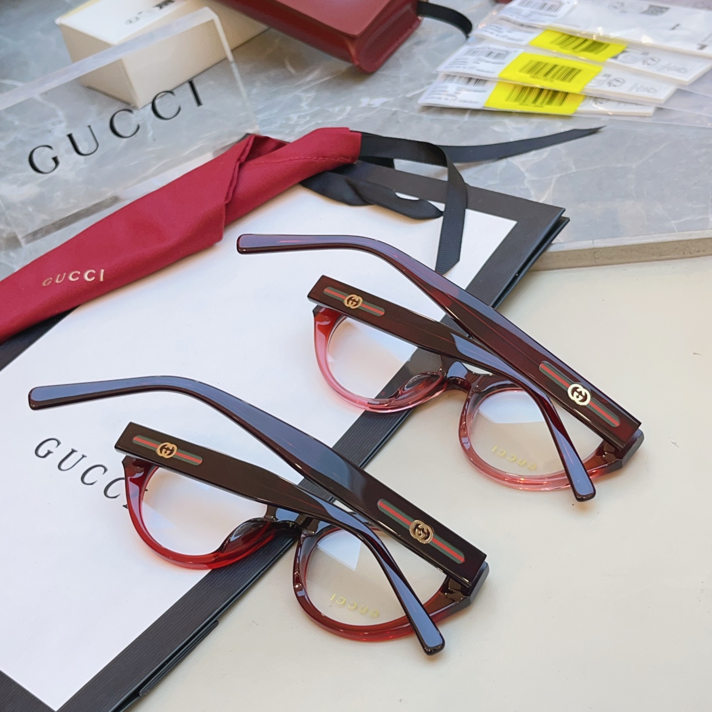 Gucci GUCC*】古*驰新款眼镜架 高版本--，MODEL：GG2105SA，SIZE:52口20-145 M