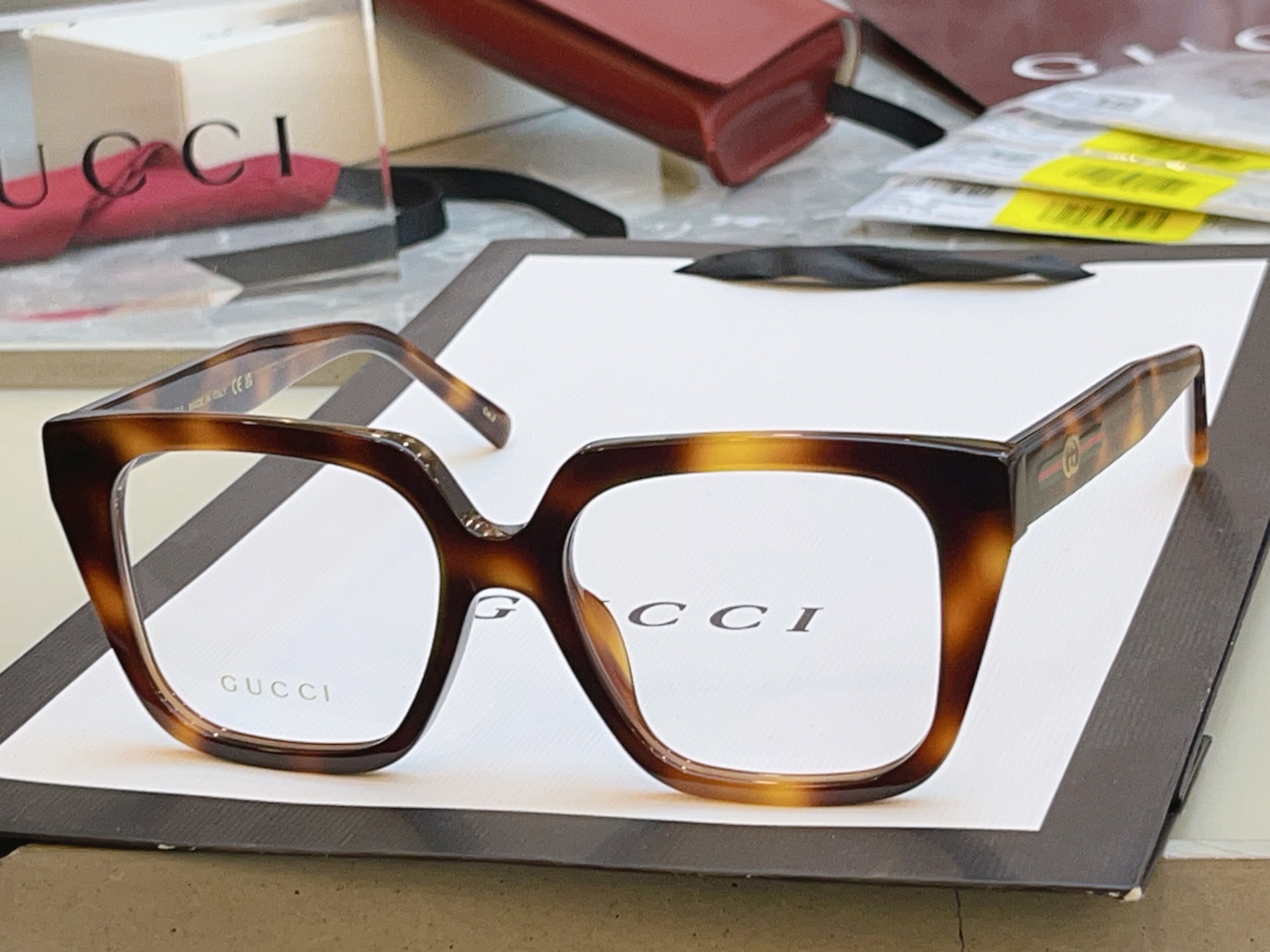Gucci GUCC*】古*驰新款眼镜架 高版本--，MODEL：GG2102SA，SIZE:54口18-140 M