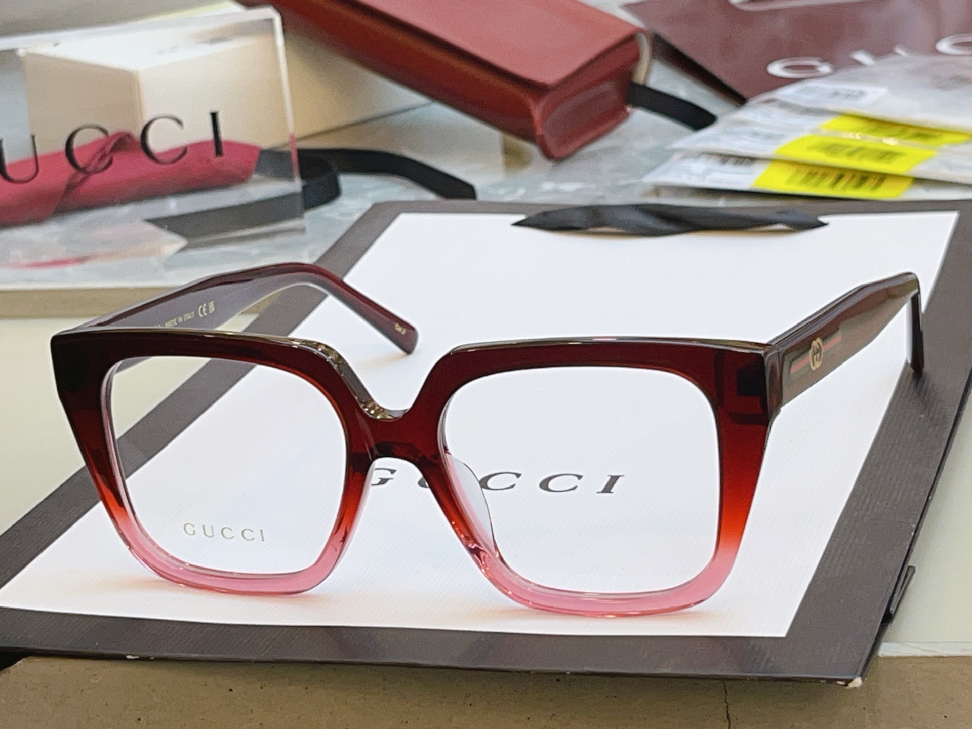 Gucci GUCC*】古*驰新款眼镜架 高版本--，MODEL：GG2102SA，SIZE:54口18-140 M