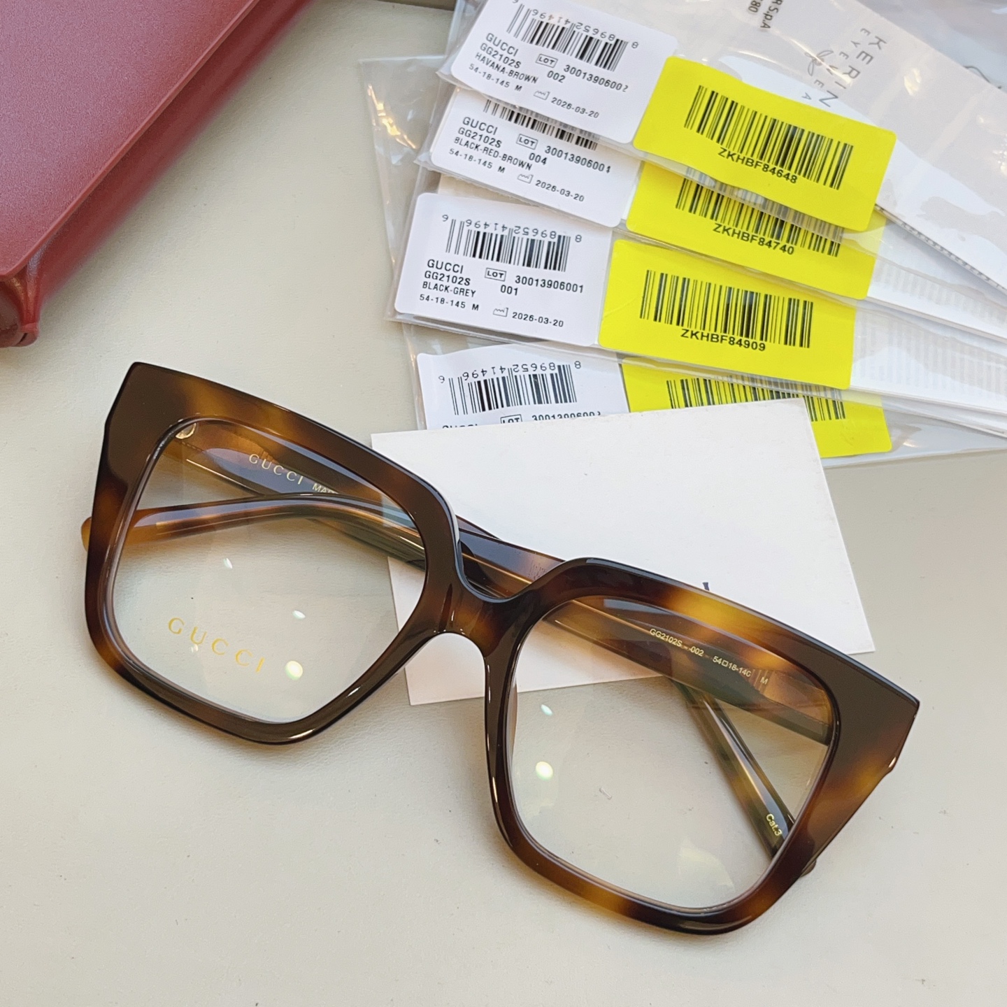 Gucci GUCC*】古*驰新款眼镜架 高版本--，MODEL：GG2102SA，SIZE:54口18-140 M