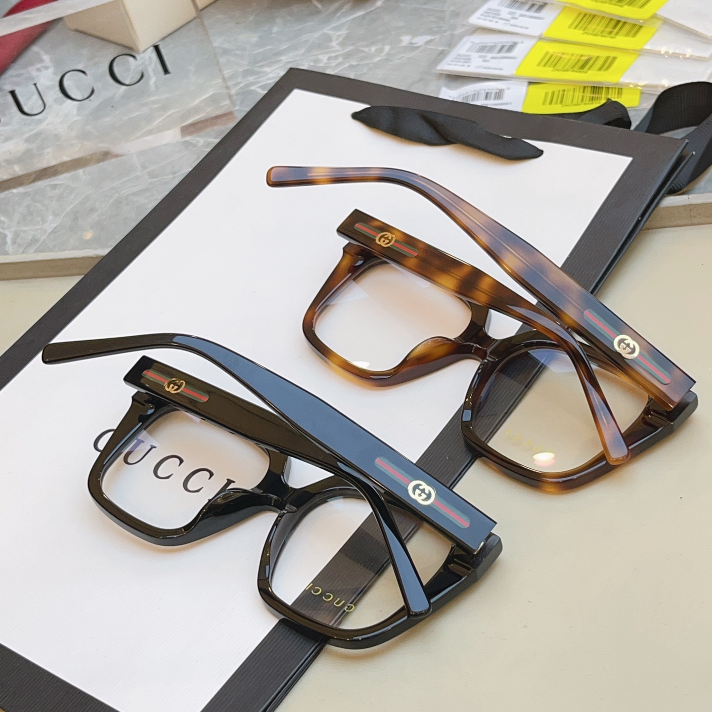 Gucci GUCC*】古*驰新款眼镜架 高版本--，MODEL：GG2102SA，SIZE:54口18-140 M