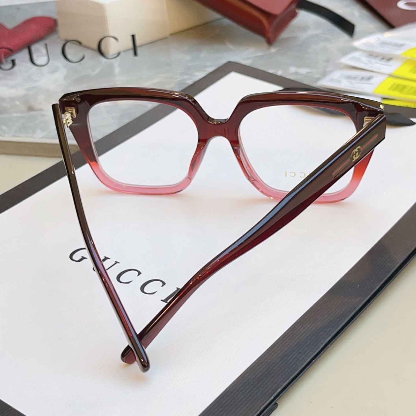 Gucci GUCC*】古*驰新款眼镜架 高版本--，MODEL：GG2102SA，SIZE:54口18-140 M