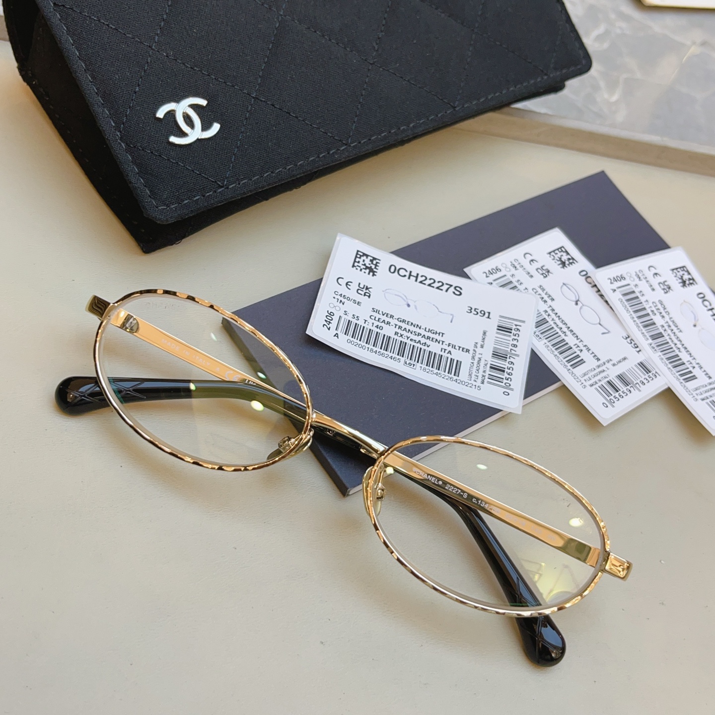 Chanel CHANE*】香奈儿新款太阳镜 高版本--，MODEL：CH2227-S，SIZE：55口18-140