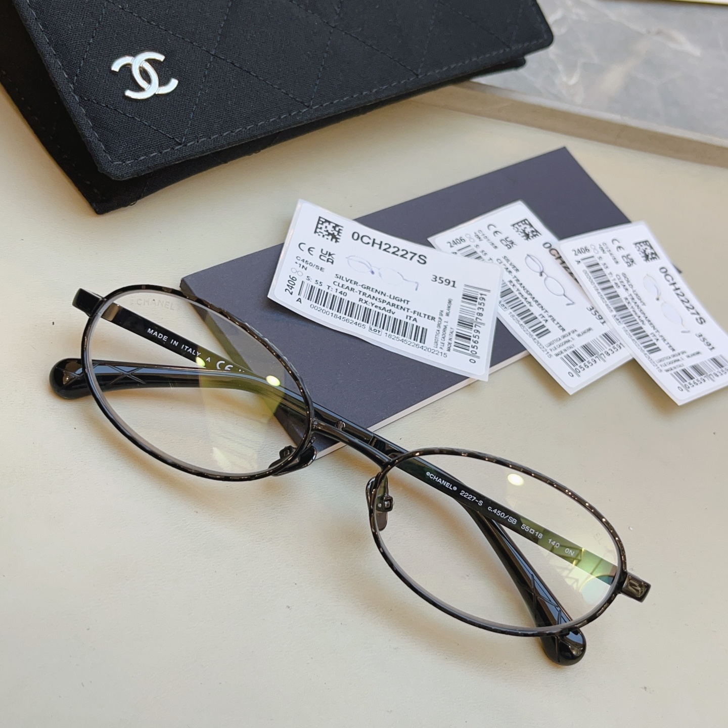 Chanel CHANE*】香奈儿新款太阳镜 高版本--，MODEL：CH2227-S，SIZE：55口18-140