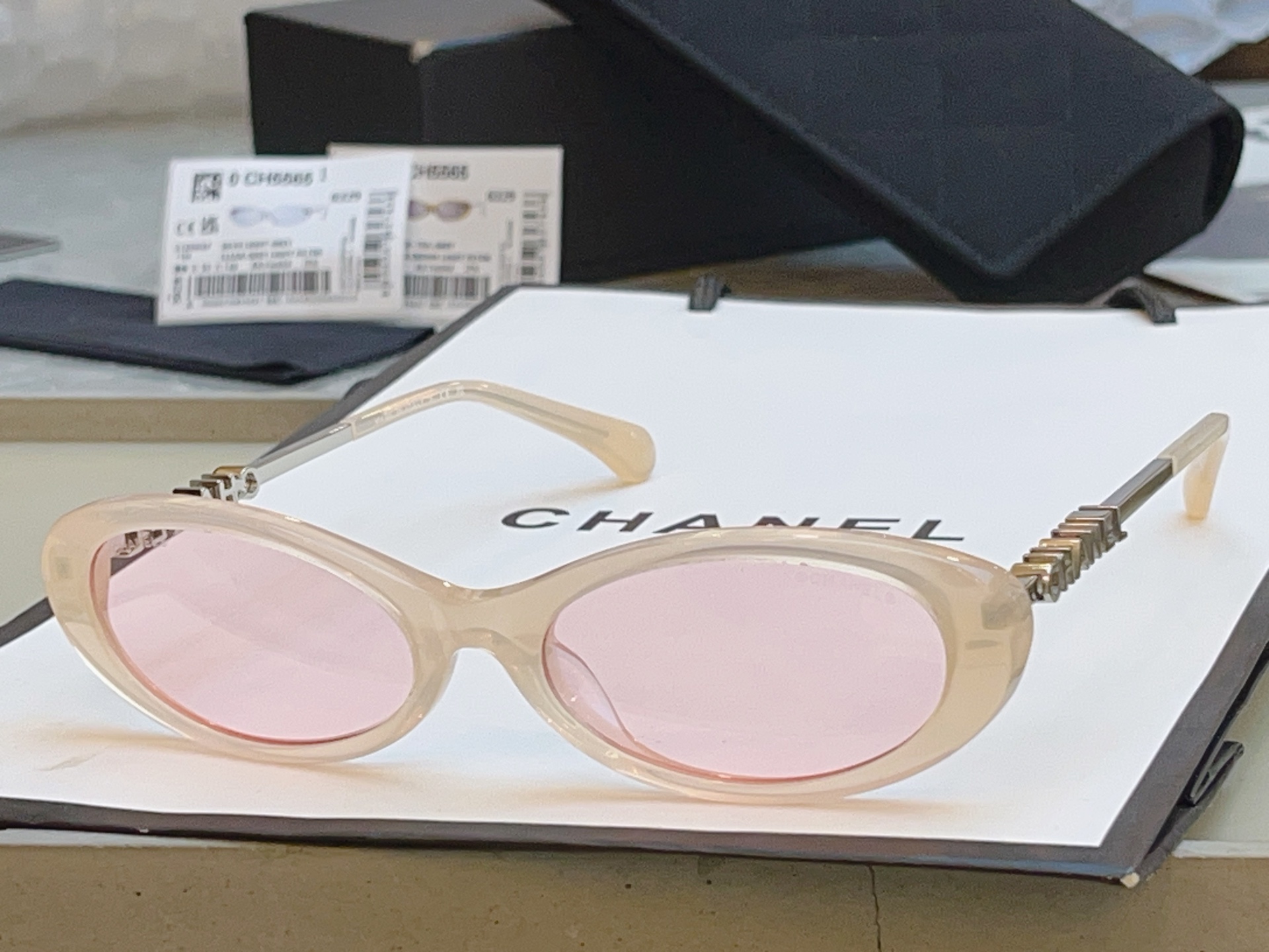 Chanel CHANE*】香奈儿新款太阳镜 高版本--，MODEL：CH5565，SIZE：54口17-140