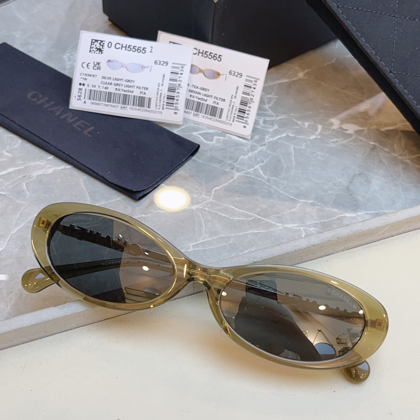 Chanel CHANE*】香奈儿新款太阳镜 高版本--，MODEL：CH5565，SIZE：54口17-140