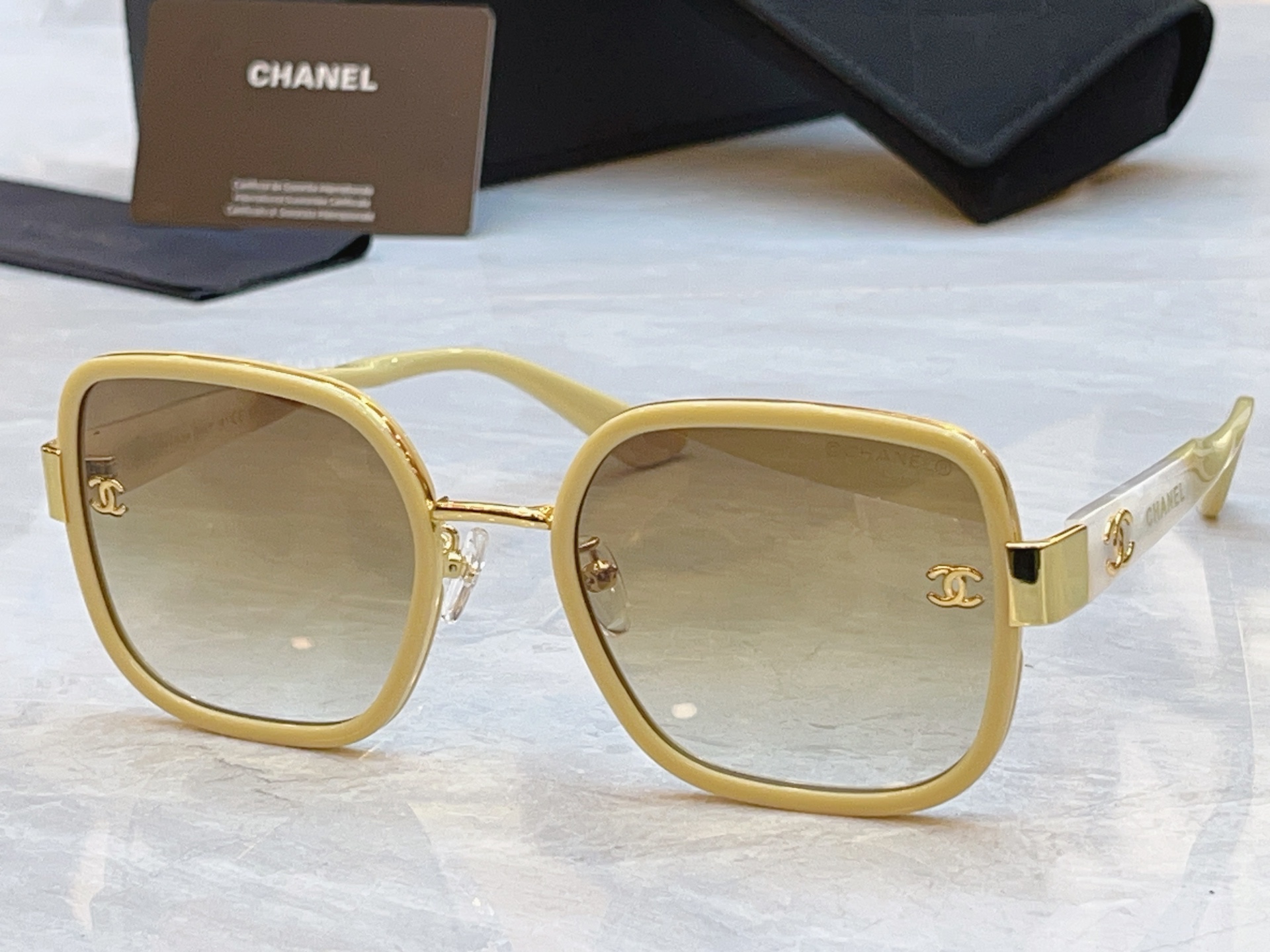 ，【CHANE*】香奈儿新款太阳镜，MODEL：CH5489-H，SIZE：56口22-145